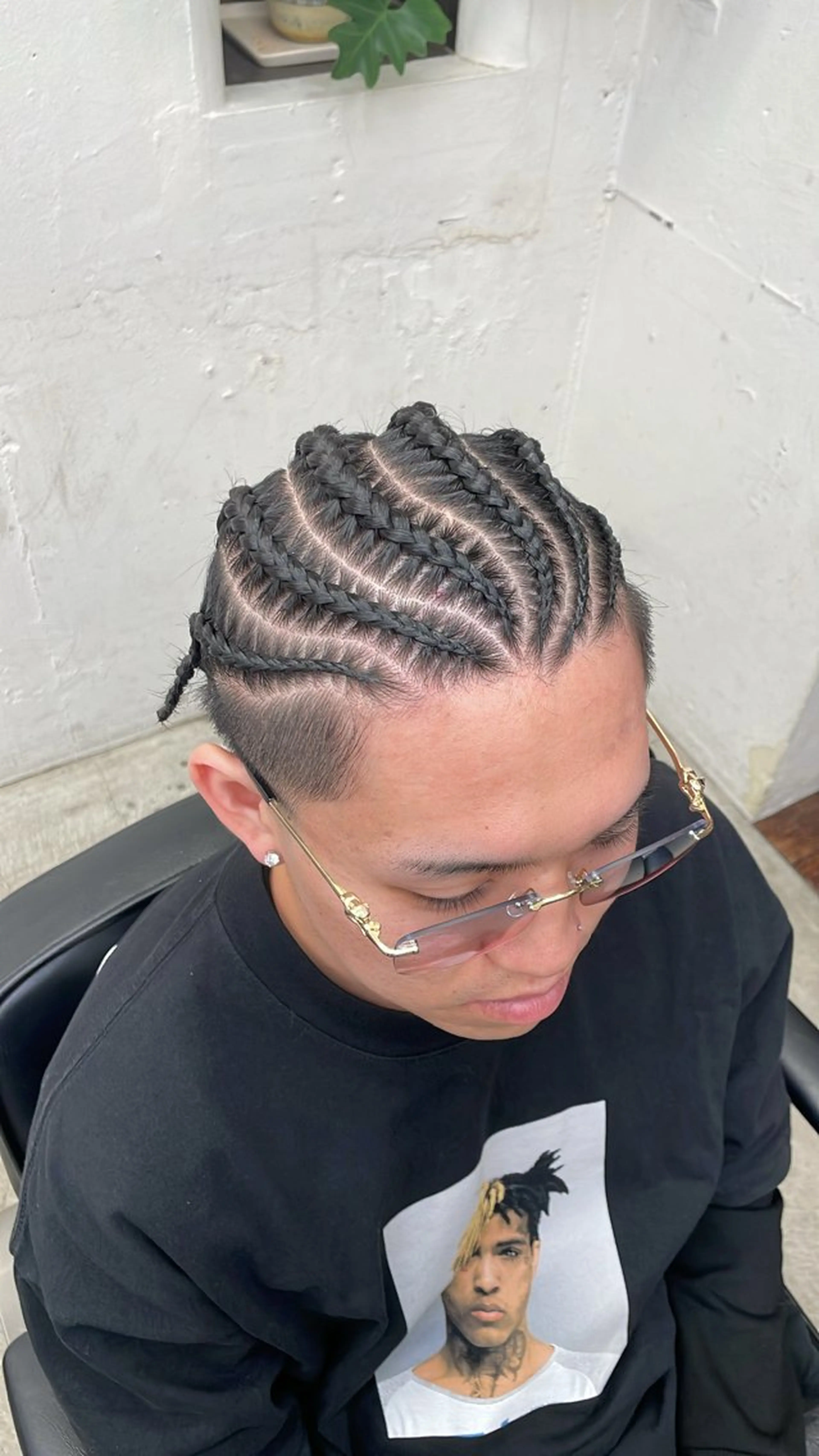 ヘアアレンジ メンズ コーンロウ／ブレイズ SYUのヘアスタイル