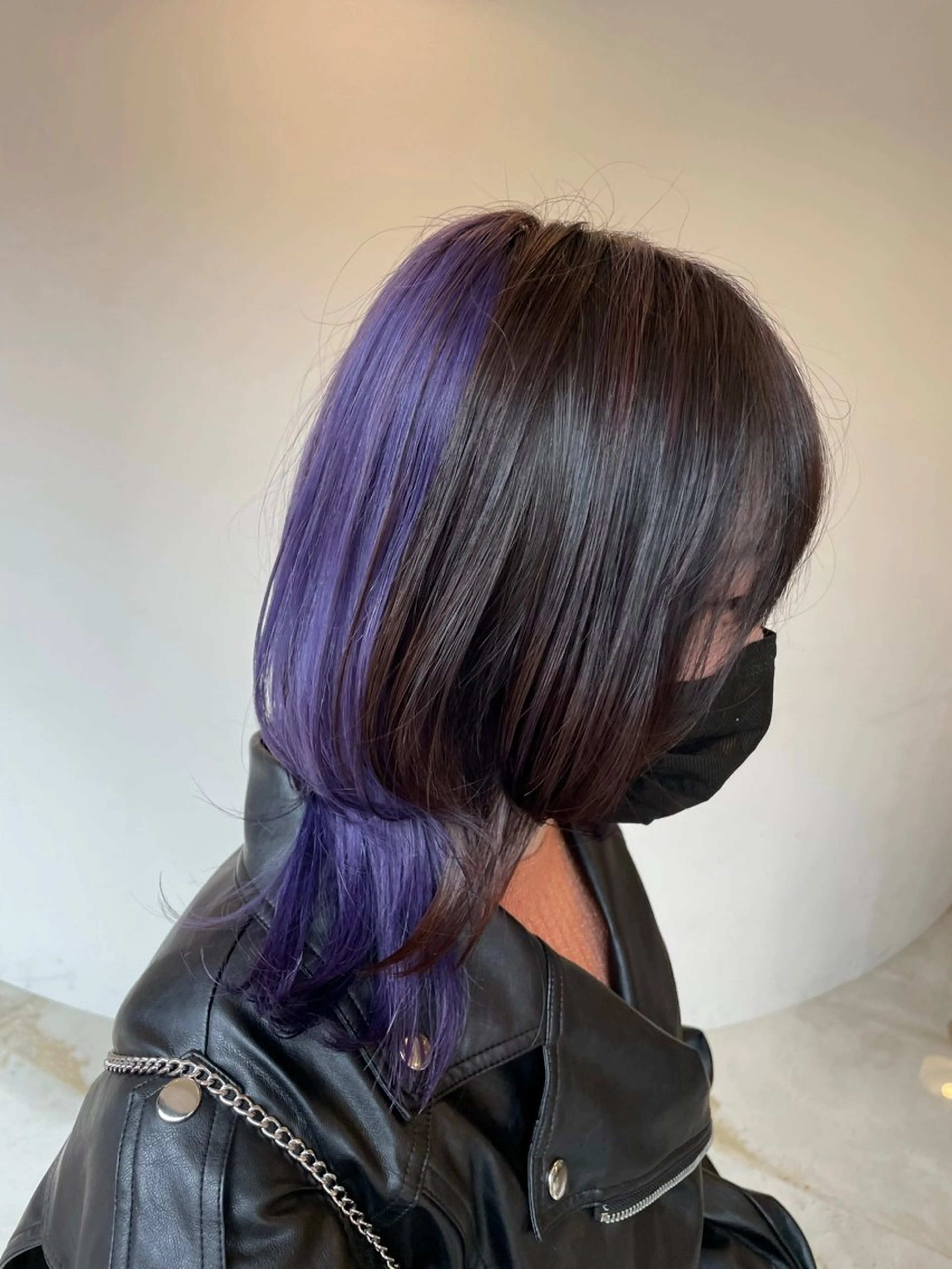 セミロング カラー KOGA／ パーマモデル募集のヘアスタイル