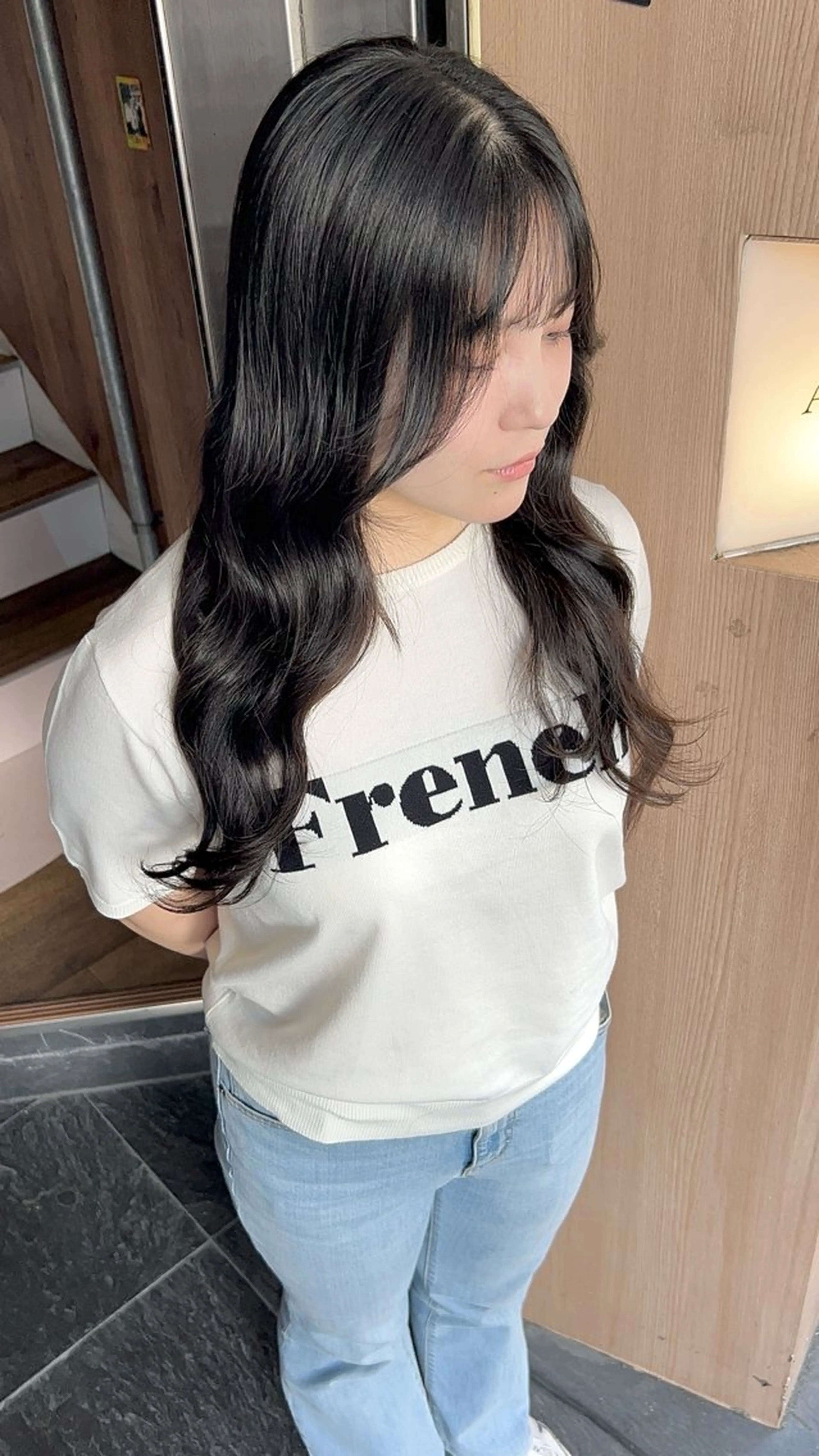 ロング 縮毛矯正 【春カラーWカラー】 【暗髪&暖色系】圭真のヘアスタイル