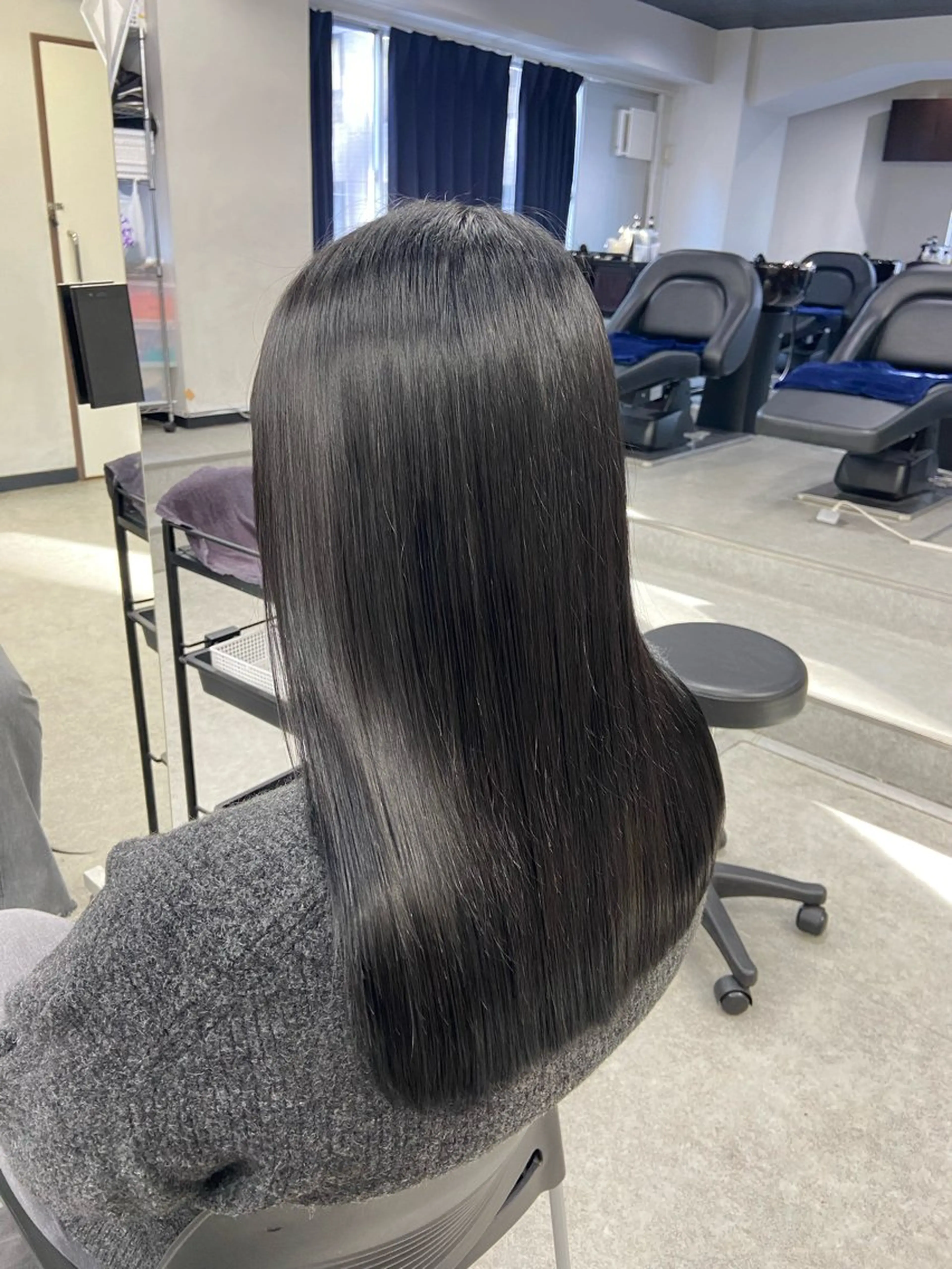 セミロング カラー ヘアアレンジ Over hair_ misakiのヘアスタイル