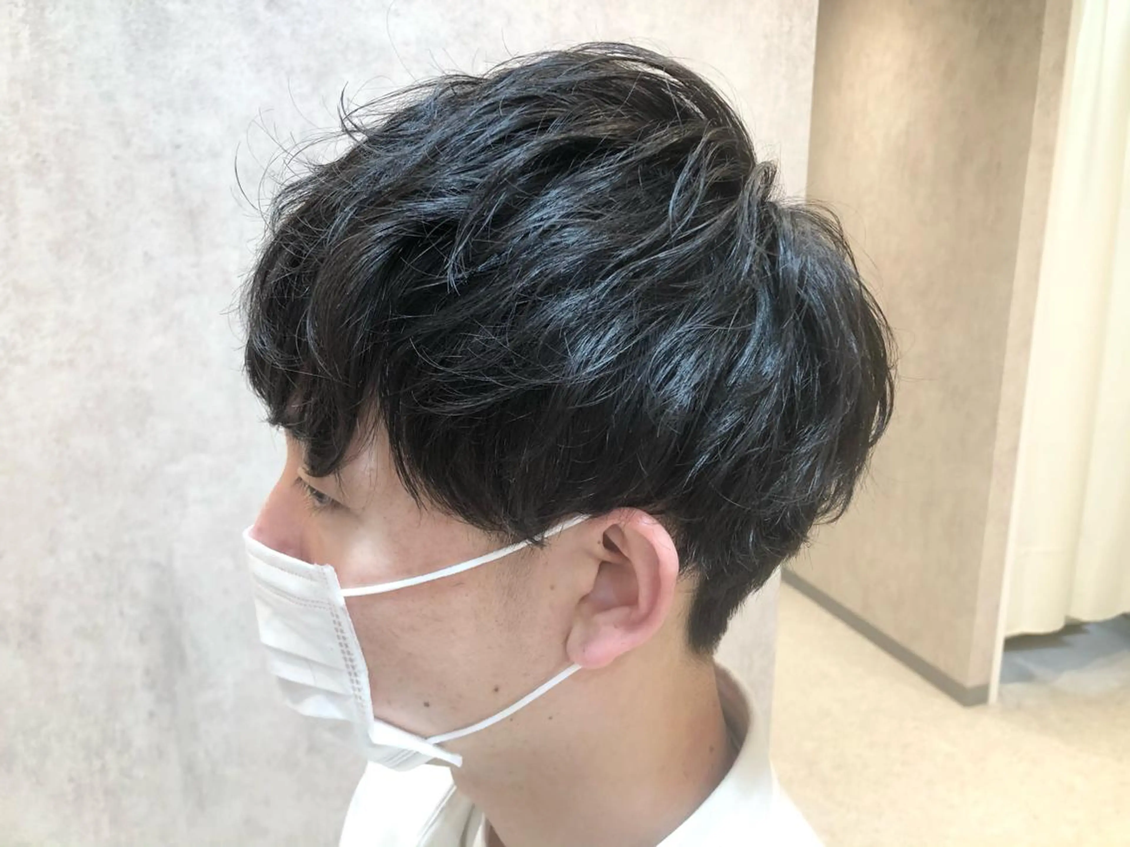 ショート カラー パーマ ヘアアレンジ メンズ カット パーマ 山本 史奈のヘアスタイル