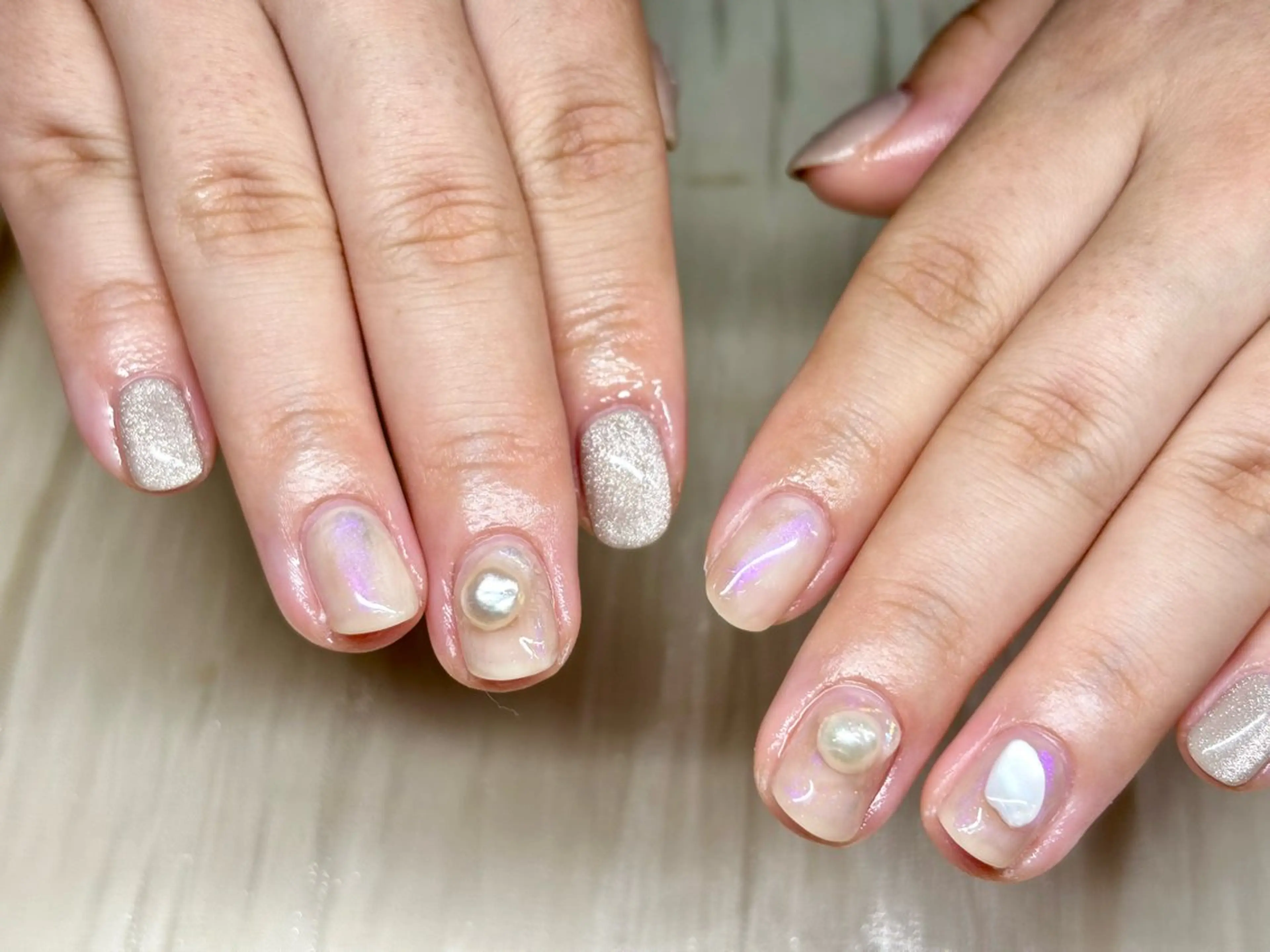 ネイル ニュアンスネイル ハンドネイル ハンドケア ETE LUNA NAILのネイルデザイン
