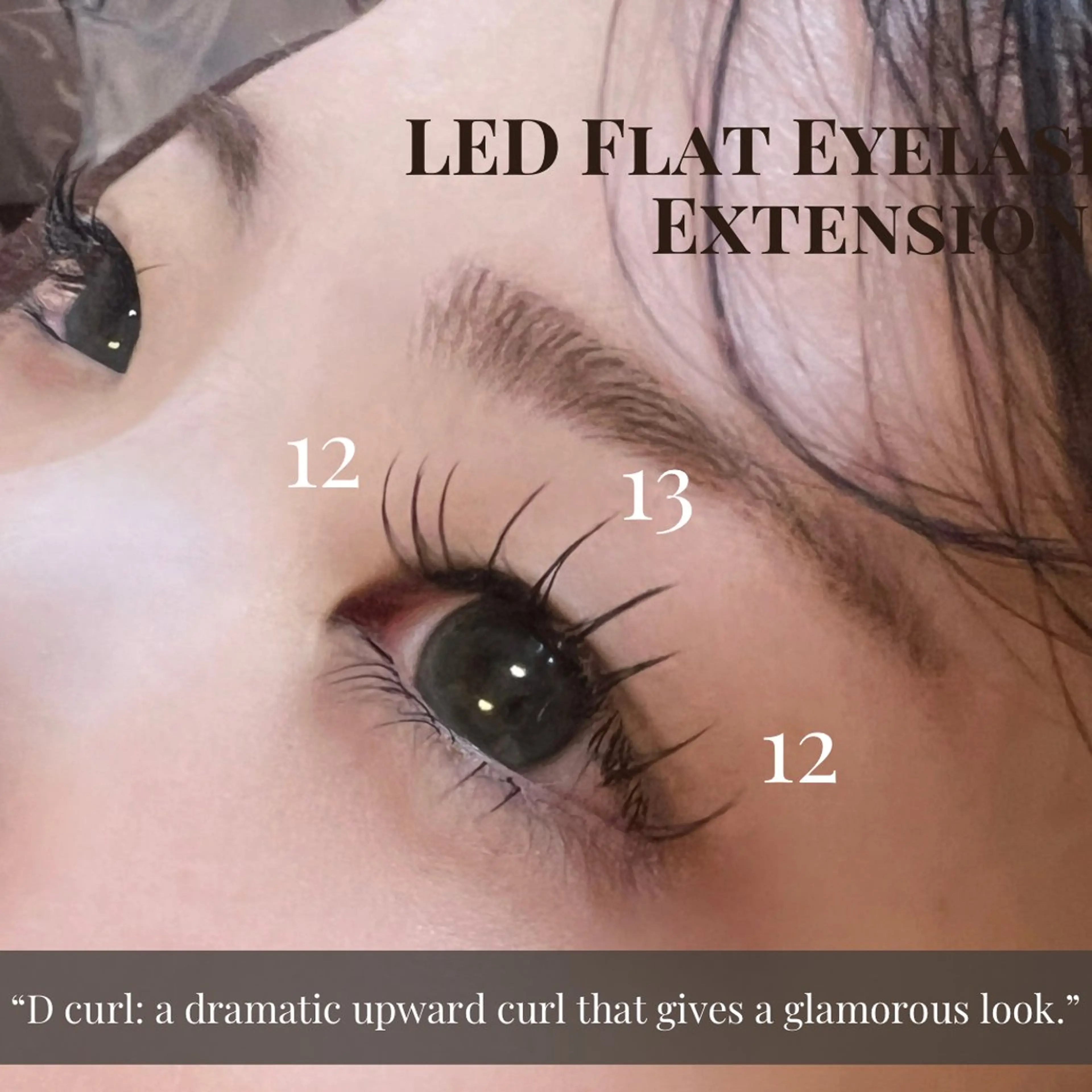 マツエク・マツパ 束感まつ毛 キュート フラットラッシュ Jカール 下まつげエクステ Lokelani Wakanaのマツエク・マツパデザイン