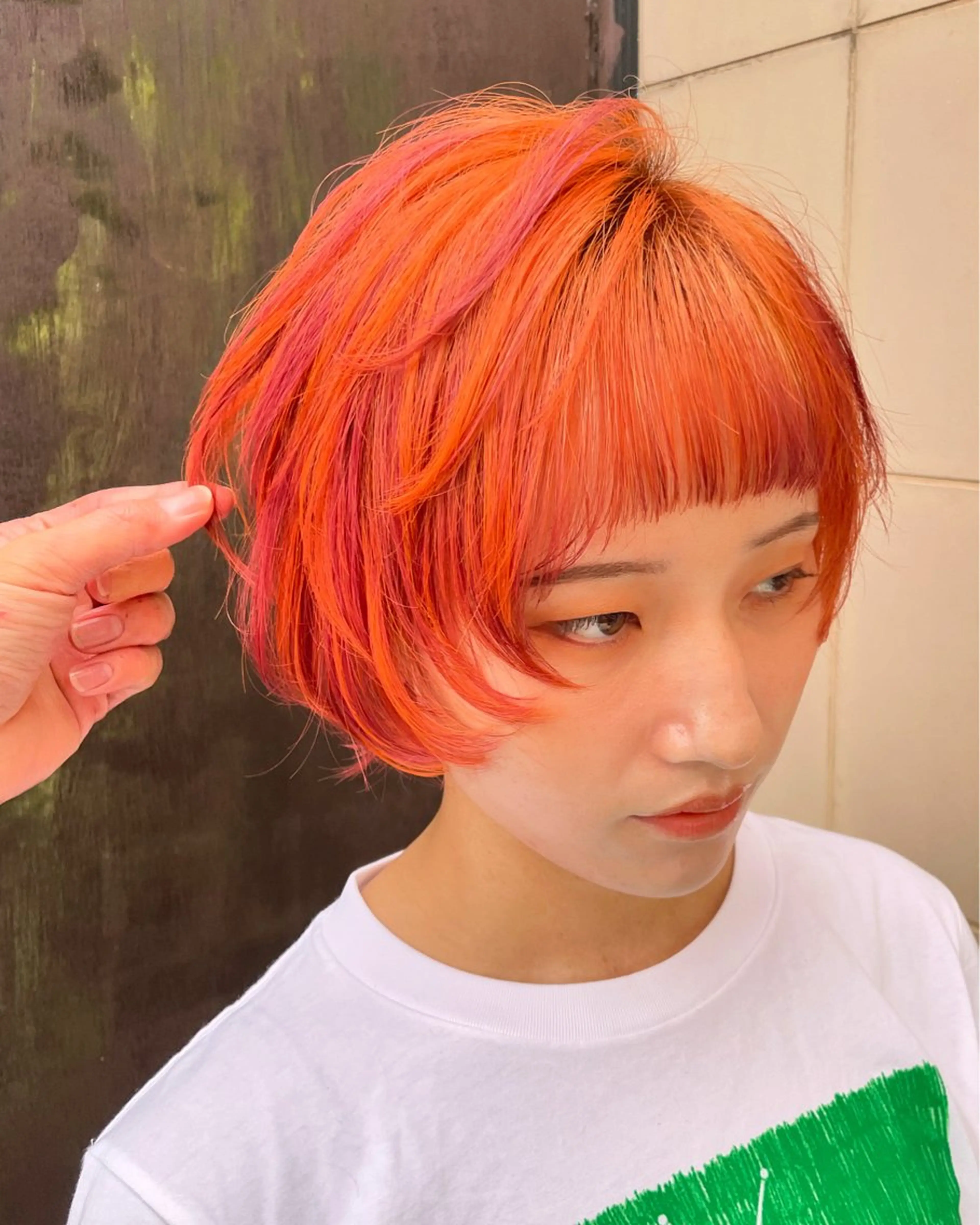 ショート カラー ハイトーン/骨格矯正 カット/HARU✂️のヘアスタイル