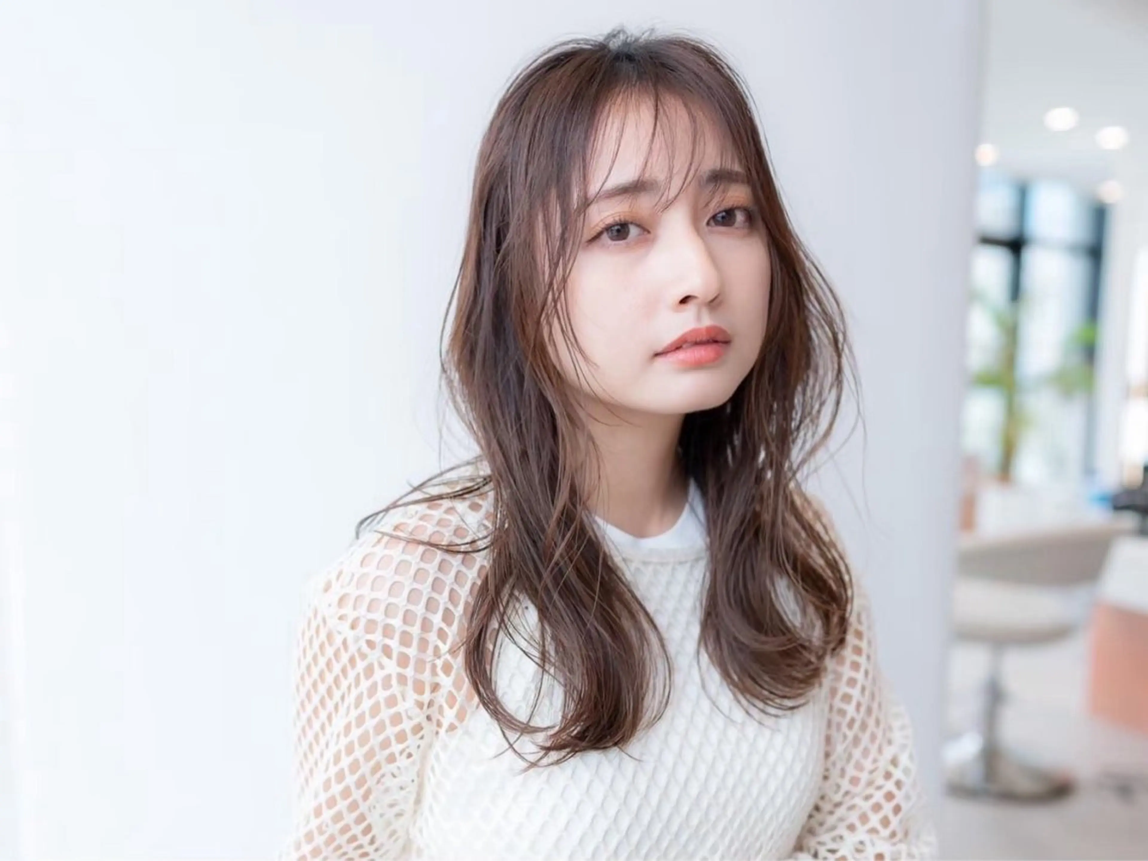 ロング 増渕 里奈のヘアスタイル