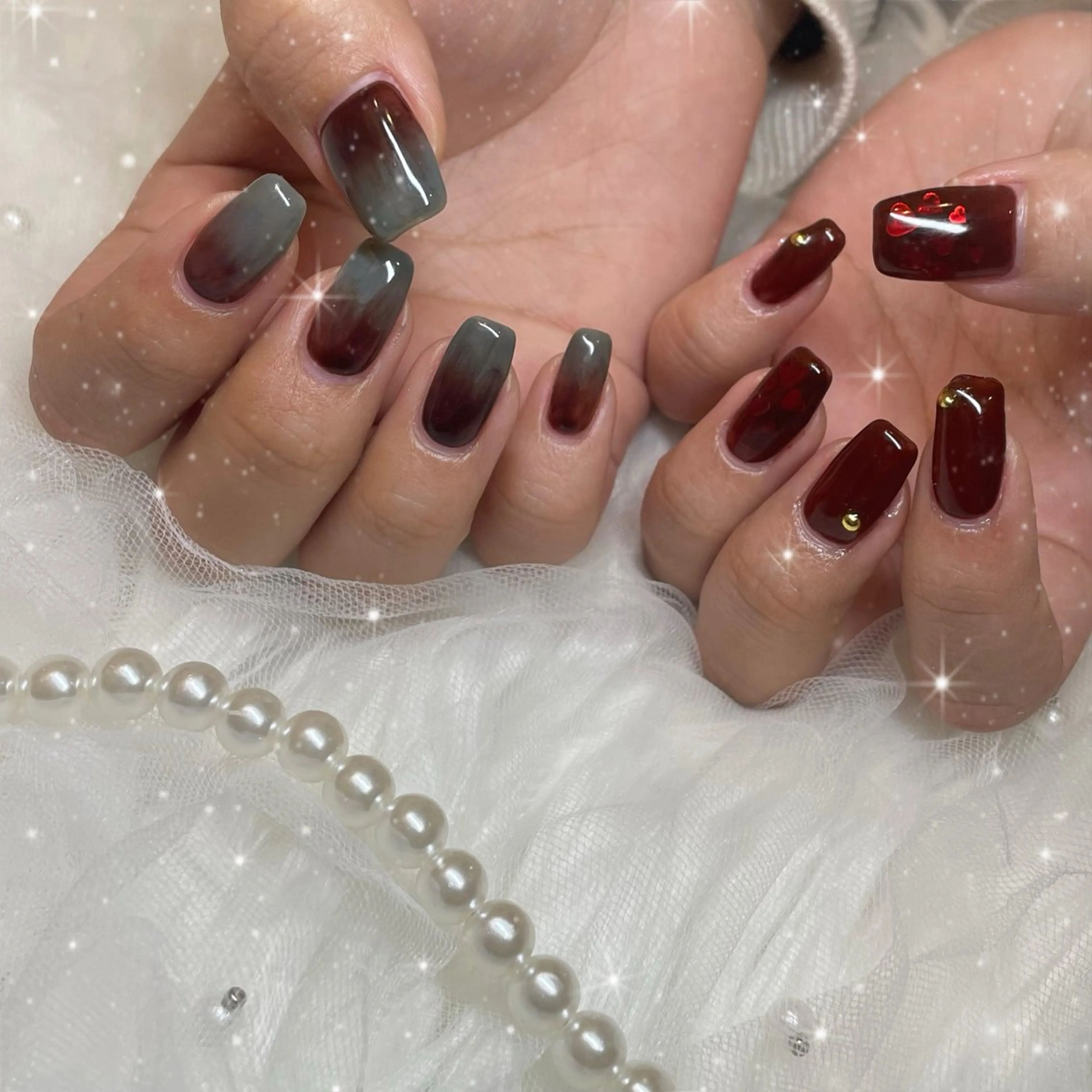 ネイル ニュアンスネイル ハンドネイル Blue daisy所属・Blue daisy 栄本店のネイルデザイン