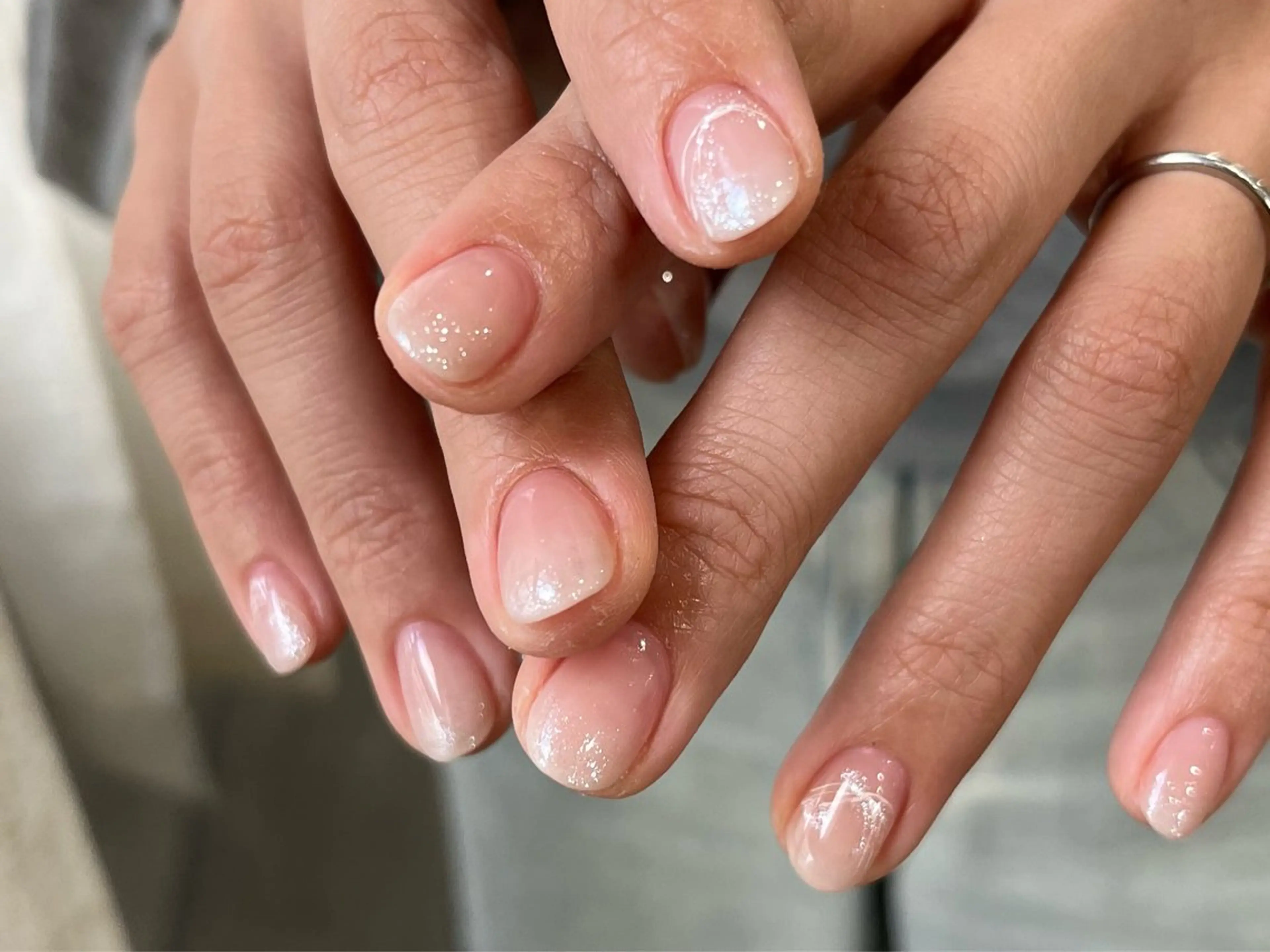 ネイル ラメ(グリッター) ハンドネイル ‪ aineのネイルデザイン