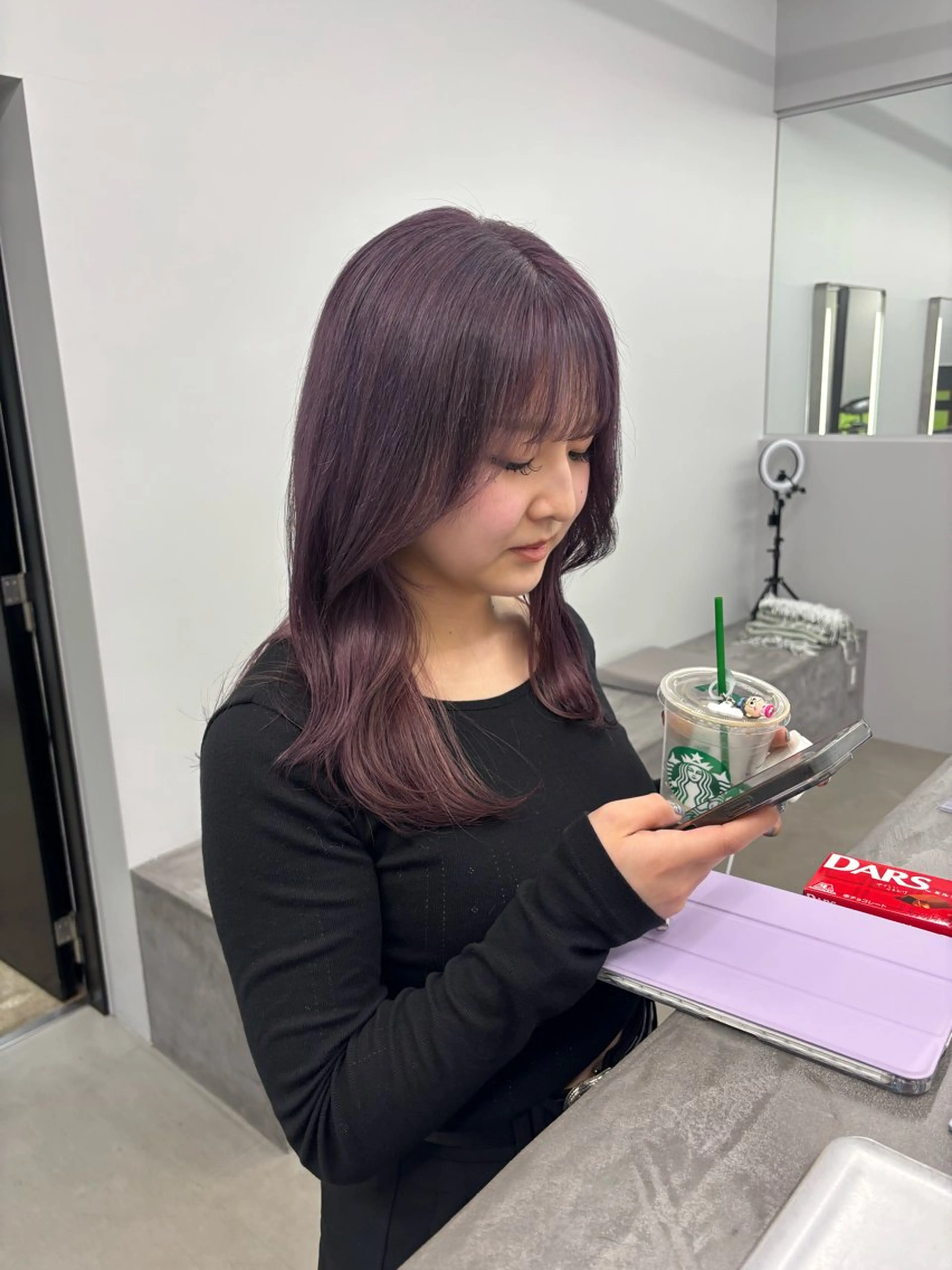 セミロング ヘアカラー ROCCO east / りんなのヘアスタイル