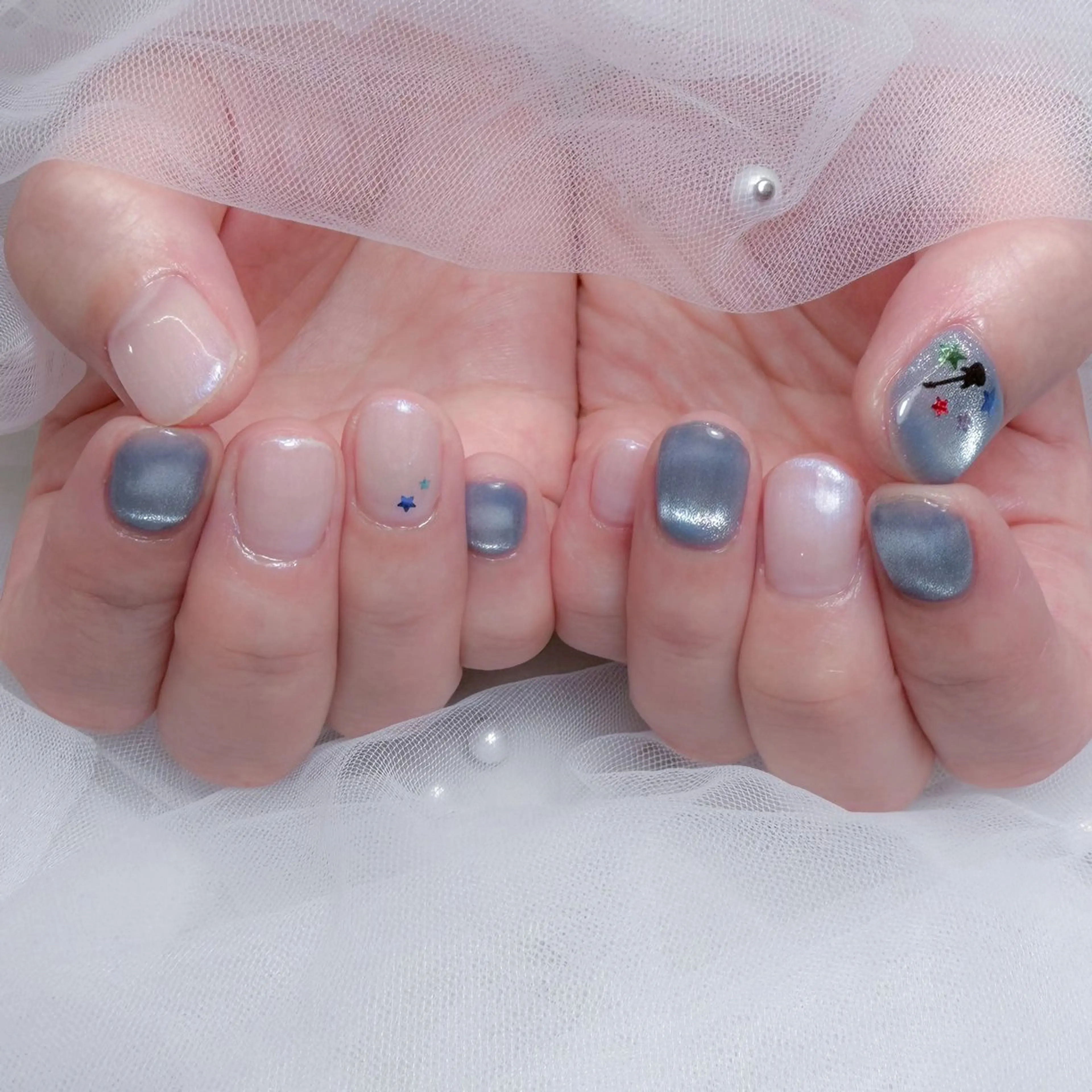 ネイル ユカ‎𖤐y2k/ 堺筋本町/心斎橋のネイルデザイン