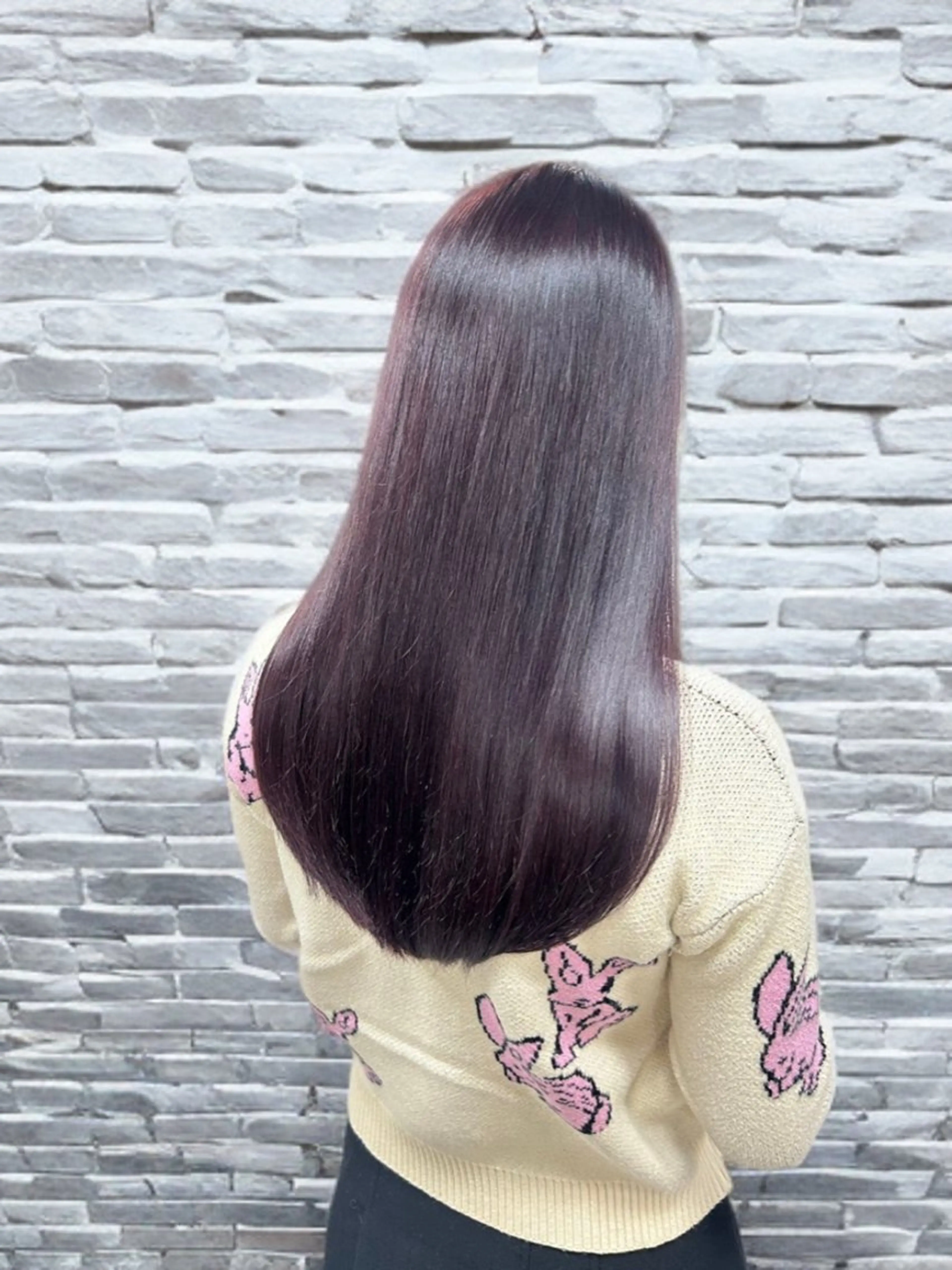 ロング カット 縮毛矯正 髪質改善×レイヤー 高嶋のヘアスタイル