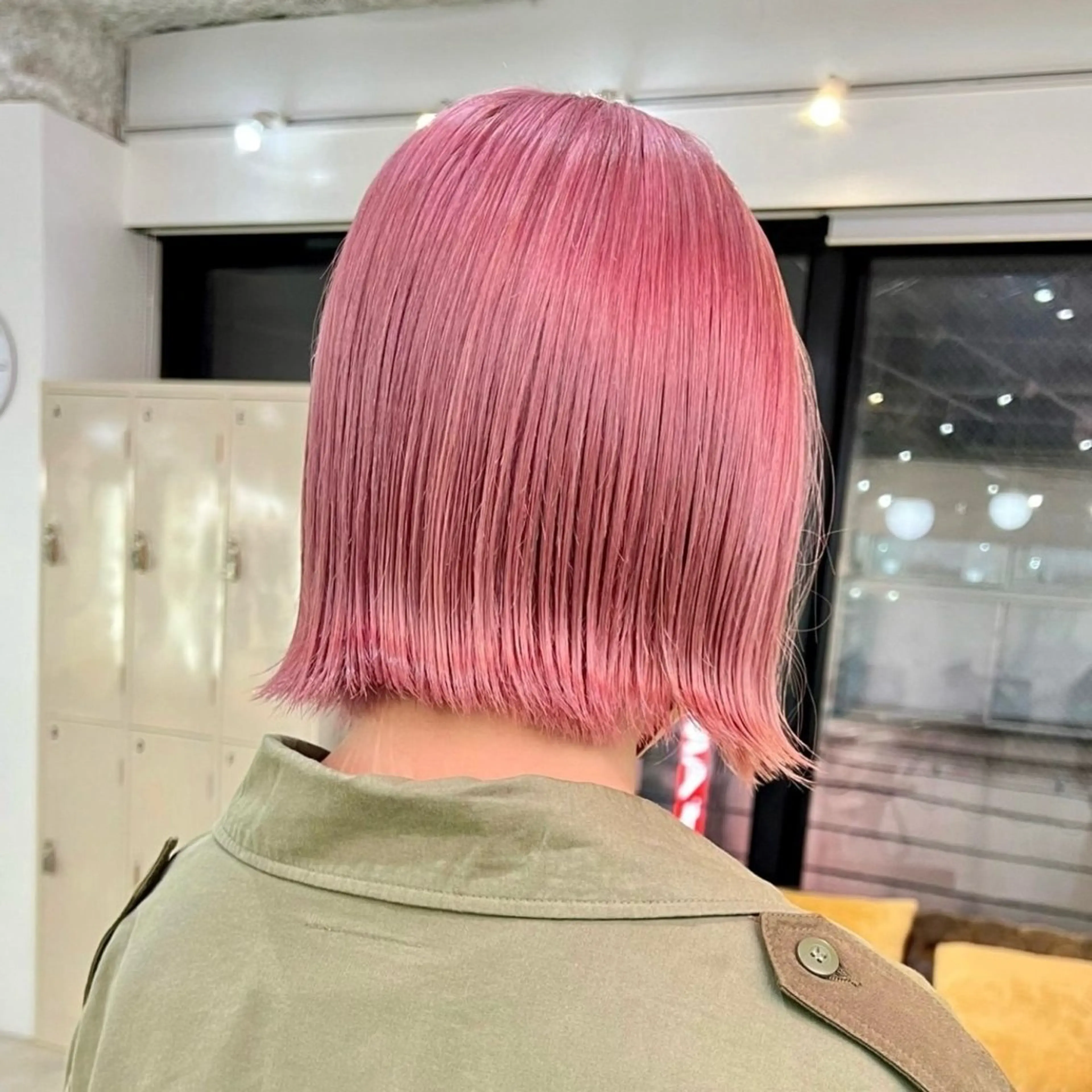 カラー まろみ暖色×ボブ ×chia🕯のヘアスタイル