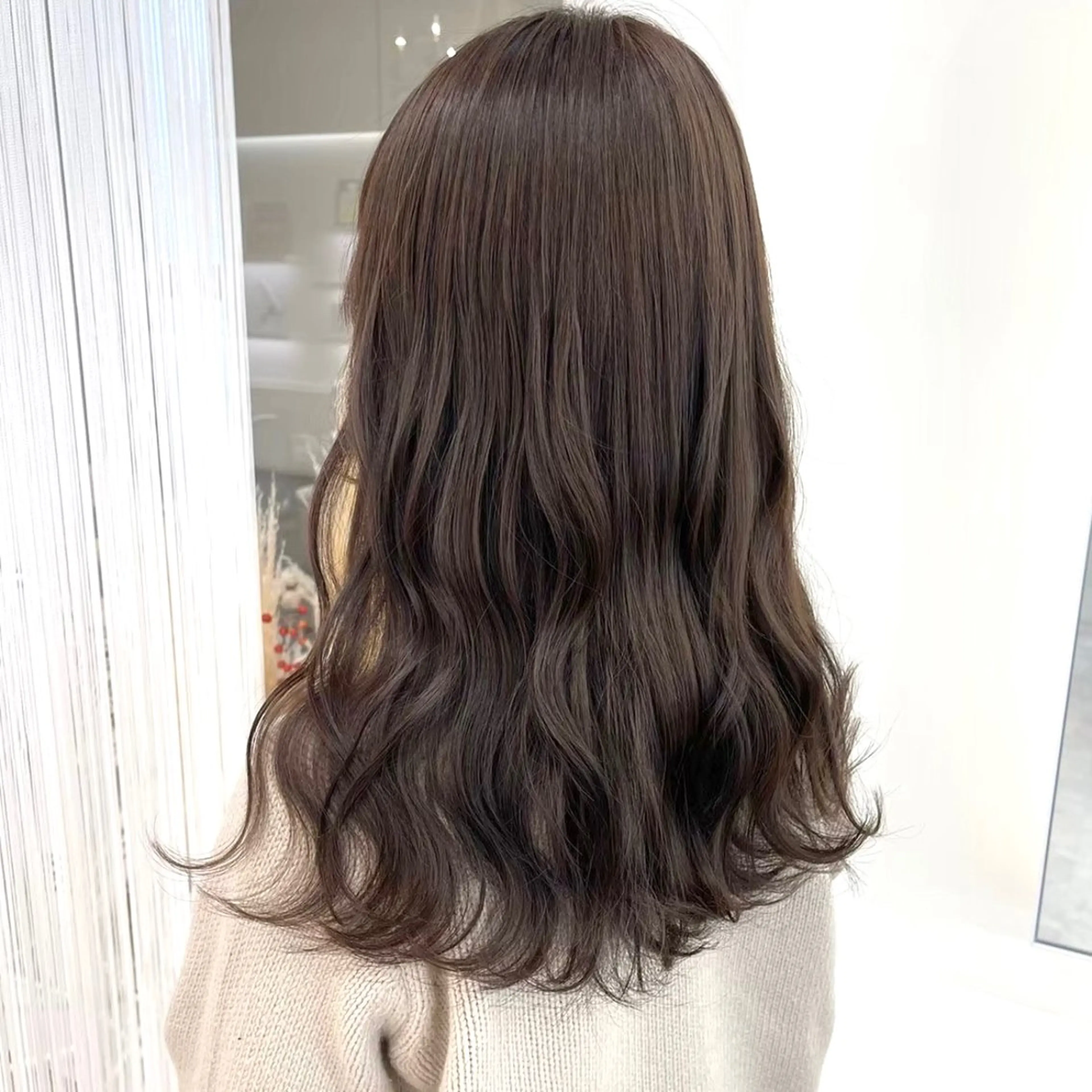 ロング カラー グレージュ ParveMix いしいまお🌼のヘアスタイル