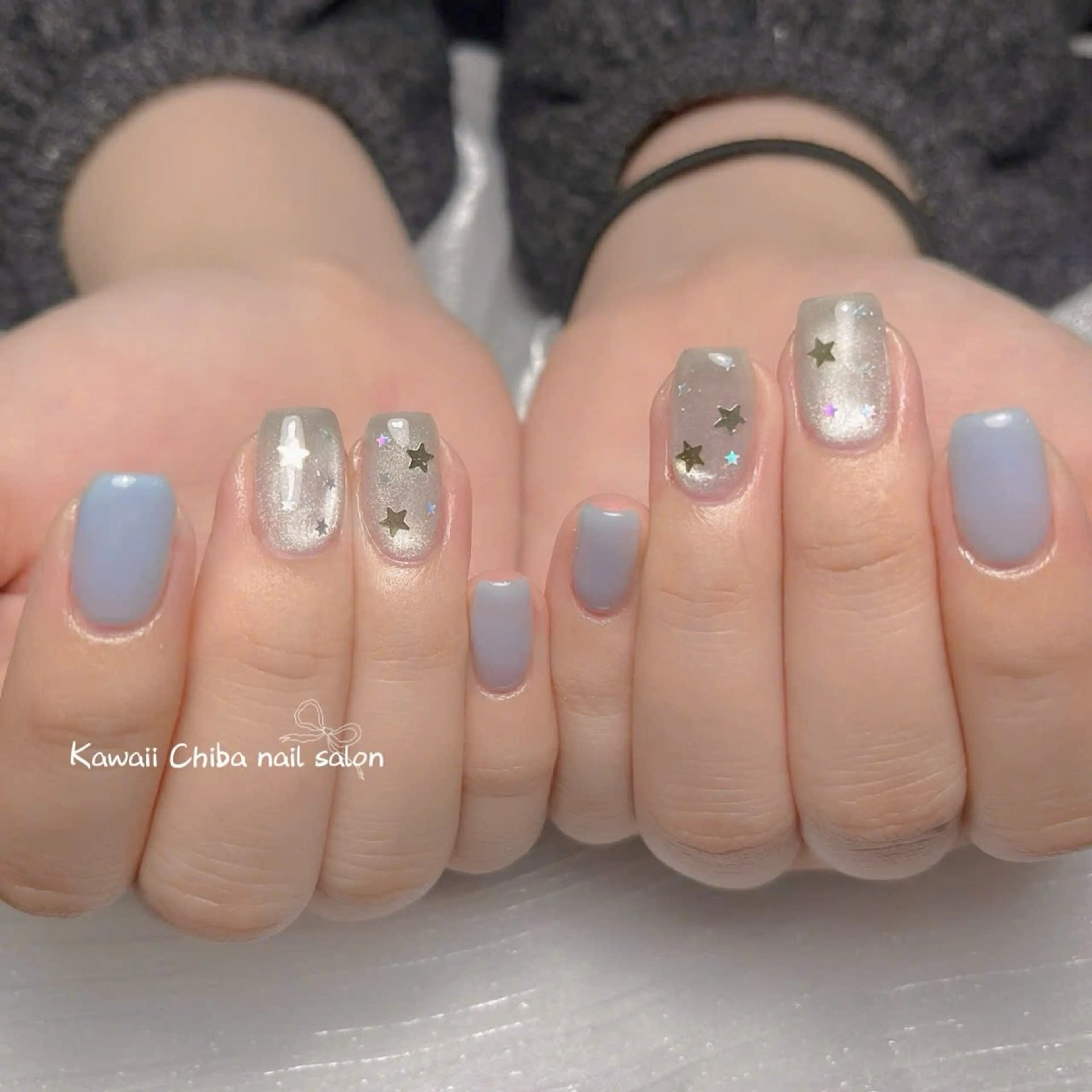 ネイル ジェルネイル 韓国ネイル マグネットネイル 持ち込み ワンカラーネイル Kawaii Nail Salonのネイルデザイン