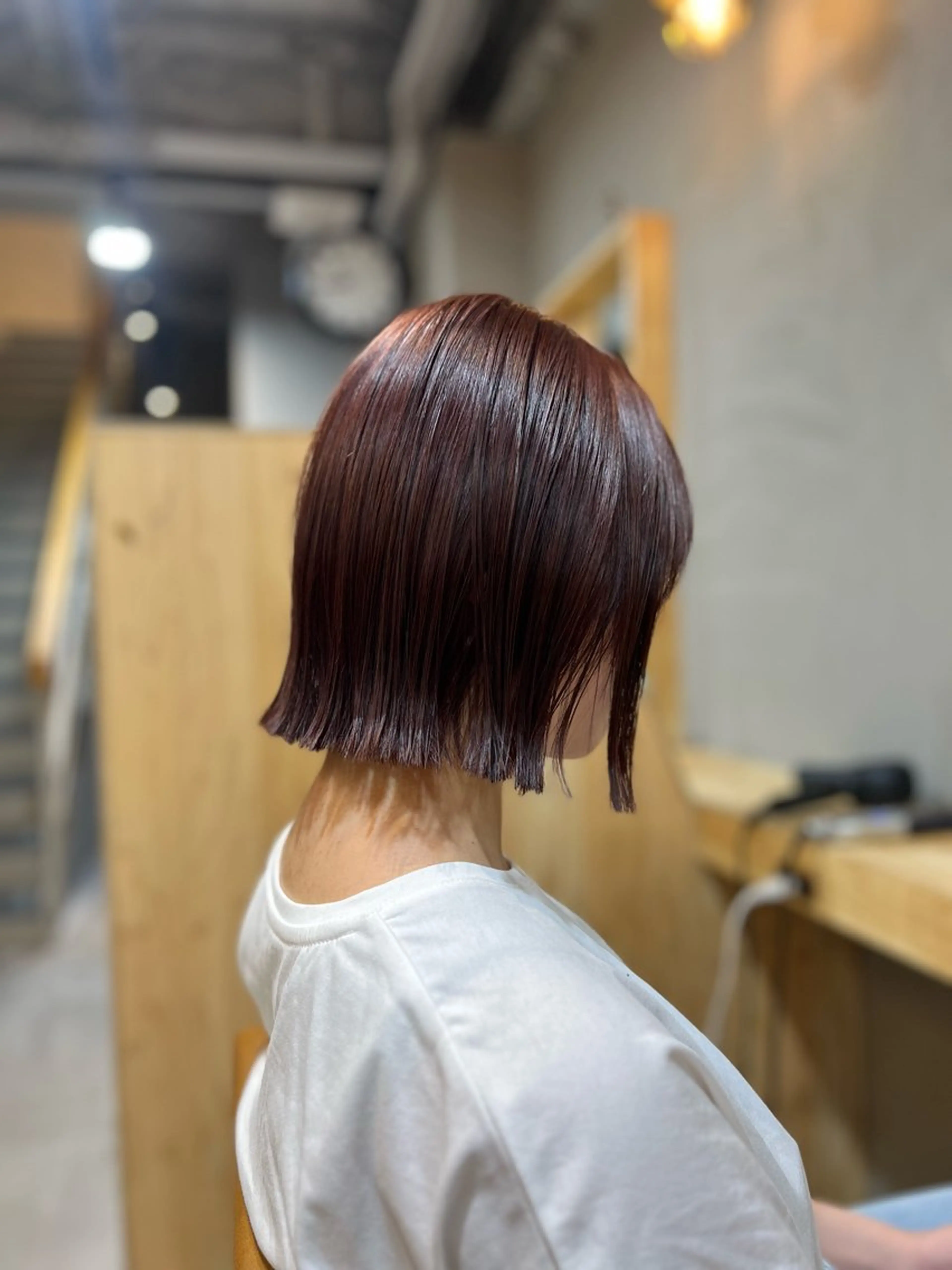 ショート カラー ボブ 神戸ボブ✂️ ioe三宮/田 伸佳のヘアスタイル