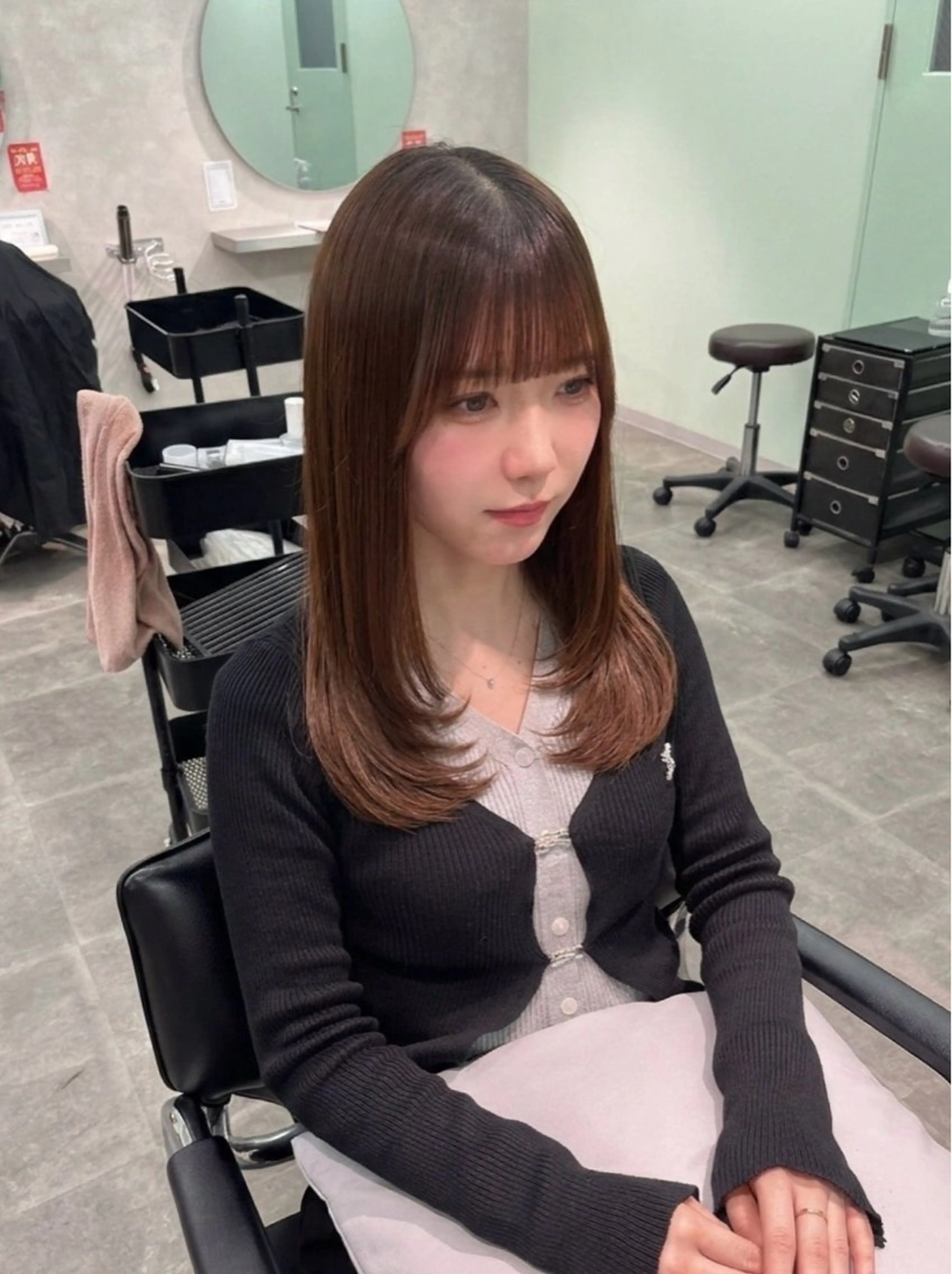 ロング レイヤーカット 韓国ボブ🇰🇷🎀 山本うららのヘアスタイル