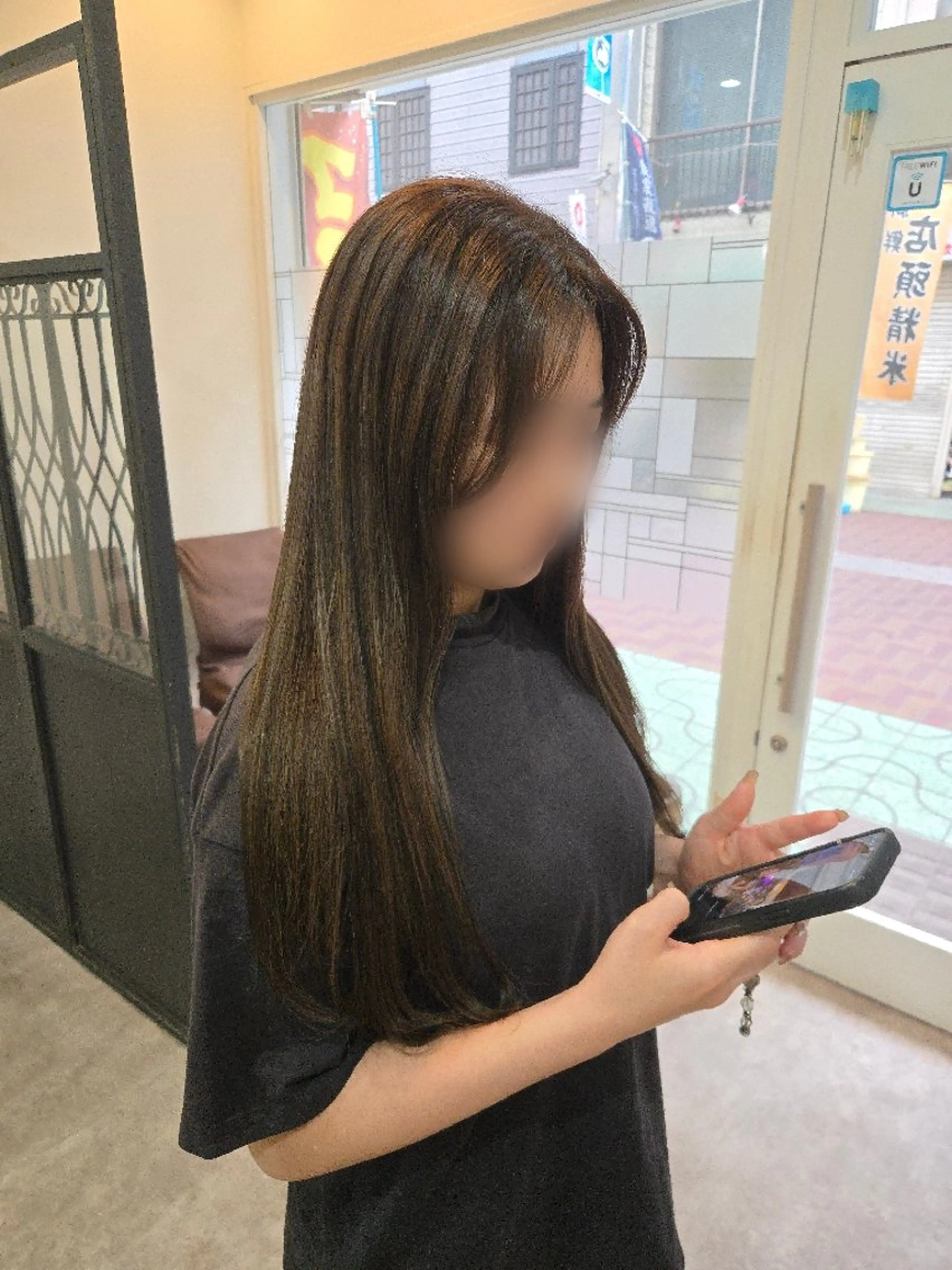 カラー ロング カット ヘアカラー 暖色🍎透明感カラー 🩵小林かりんのヘアスタイル