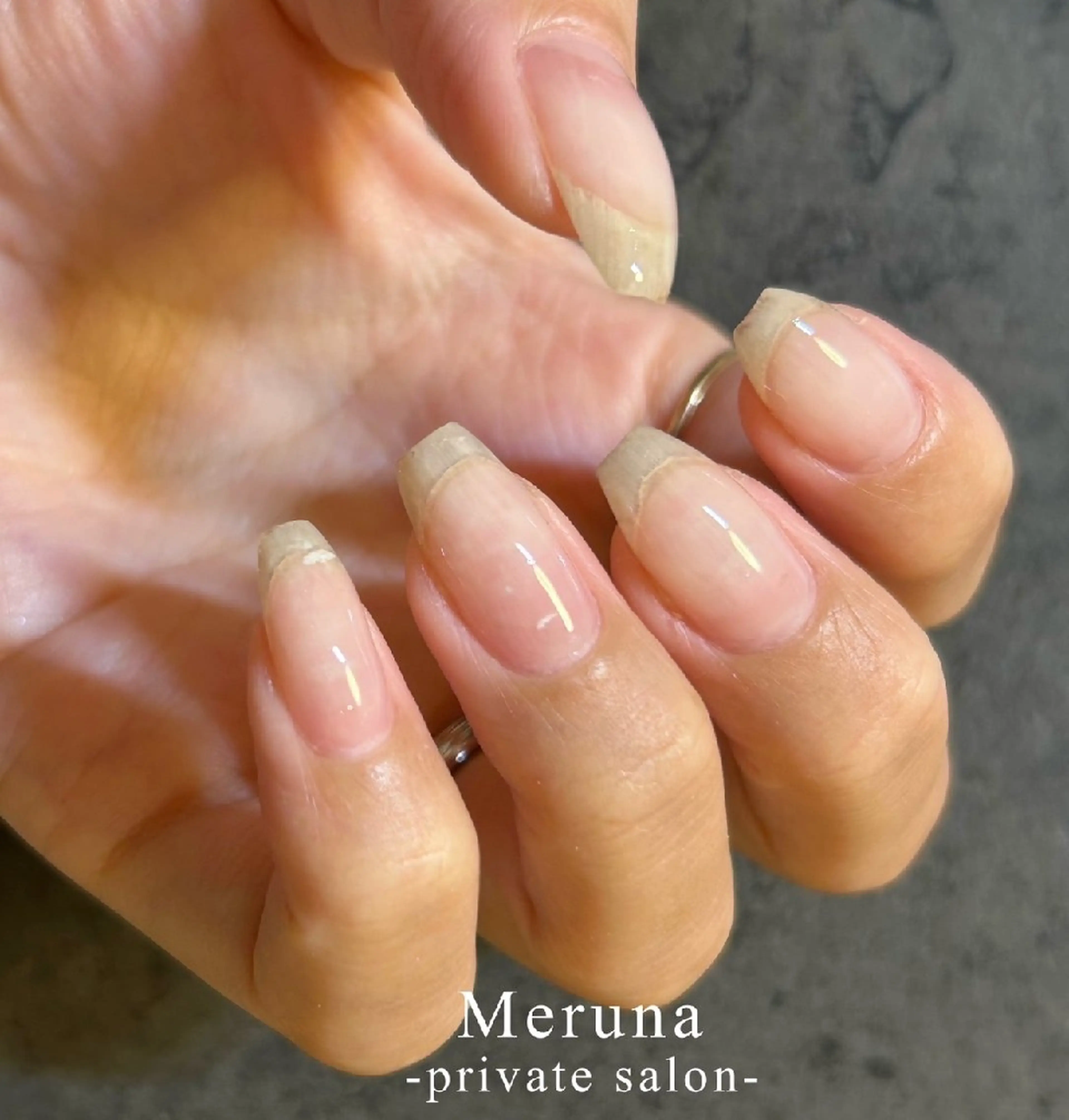 ネイル クリアネイル ハンドネイル Meruna .ﾒﾙｰﾅ.のネイルデザイン