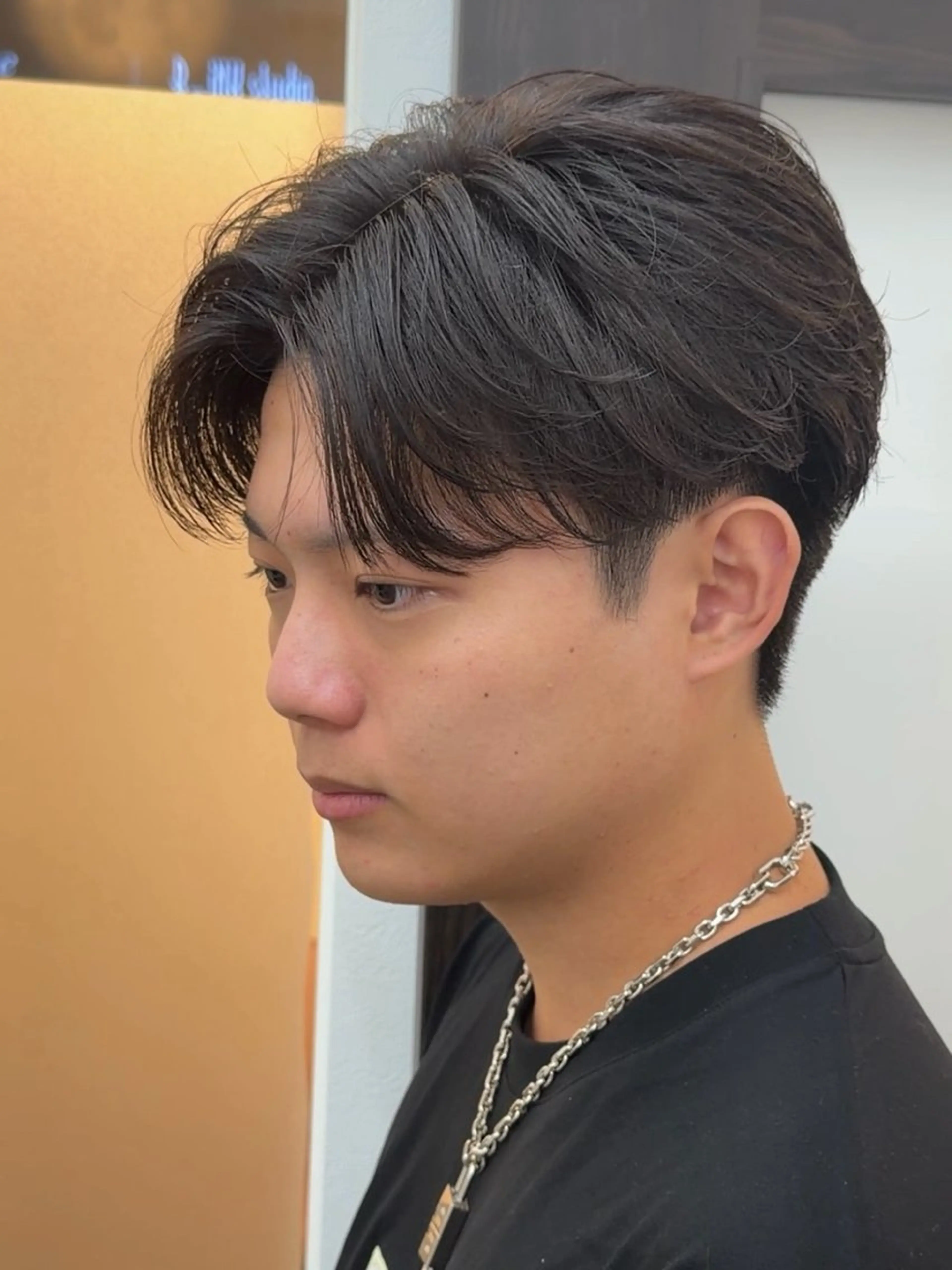 ショート パーマ メンズ カット パーマ トリートメント ヘアセット 新宿メンズ専門 メンズパーマ特化のヘアスタイル