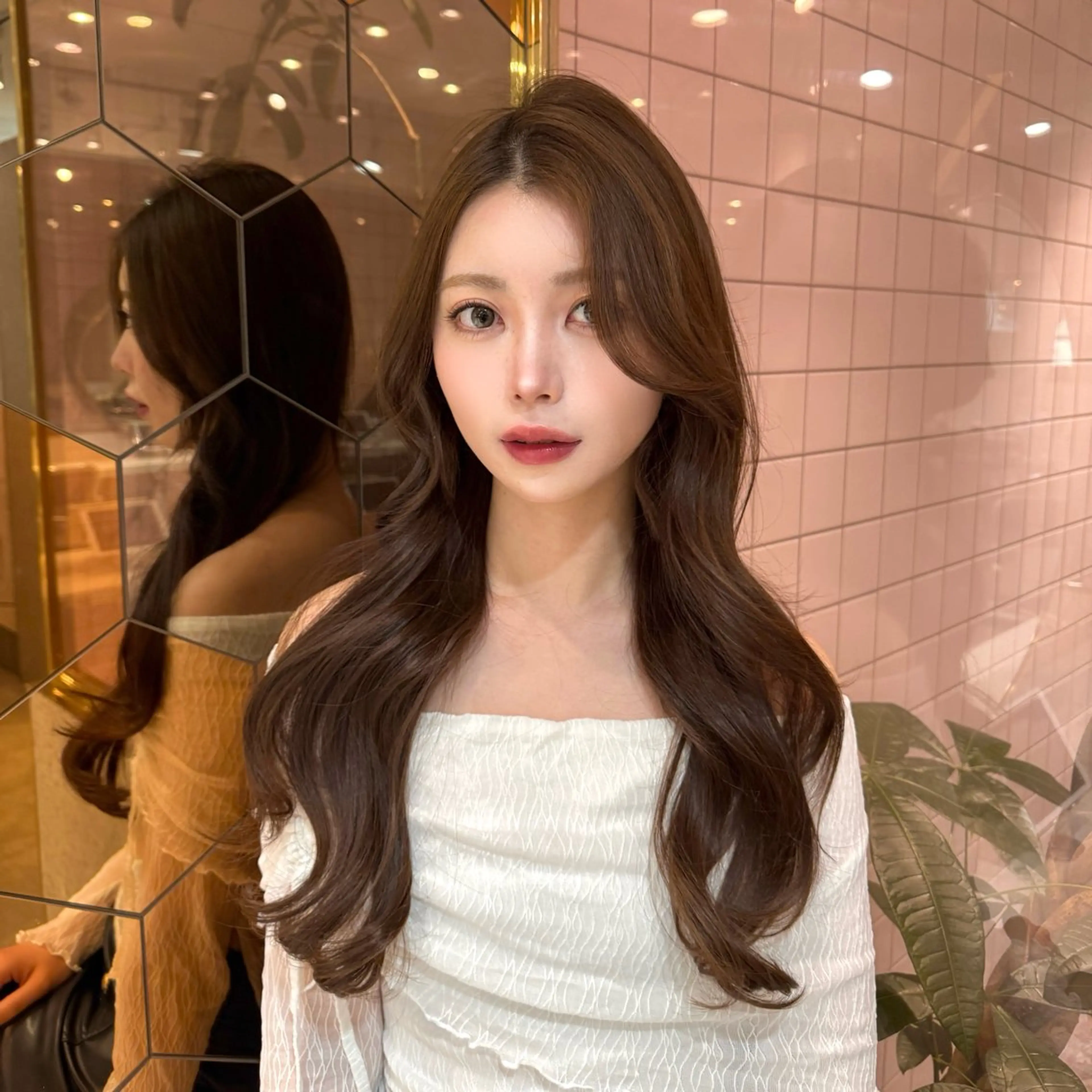 ロング くびれヘア カット トリートメント 🎀しゅな/韓国 レイヤー/透明感♡のヘアスタイル