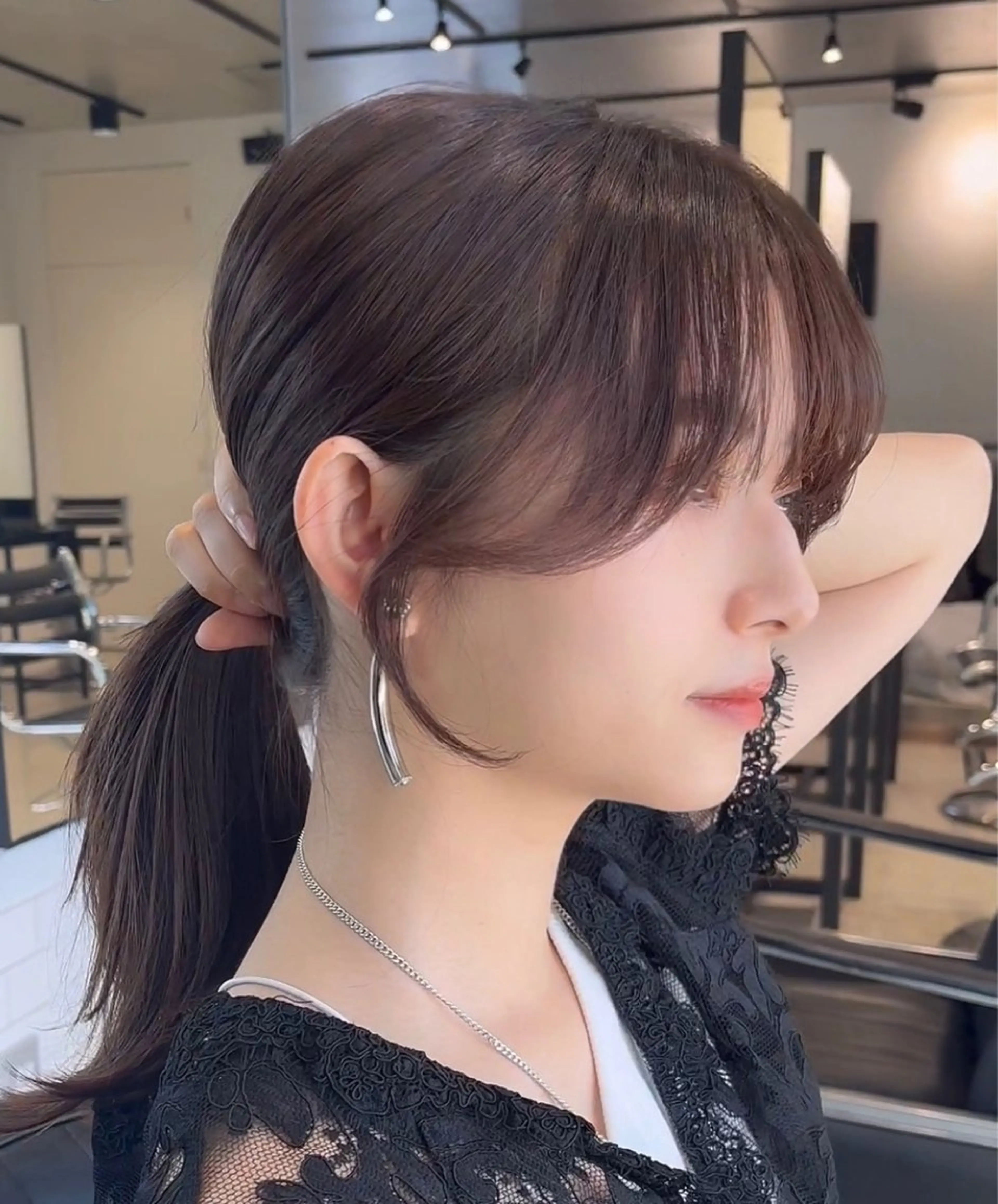 セミロング カラー カット ヘアカラー トリートメント 🌫️大人韓国ヘア 🌫️naoyaのヘアスタイル