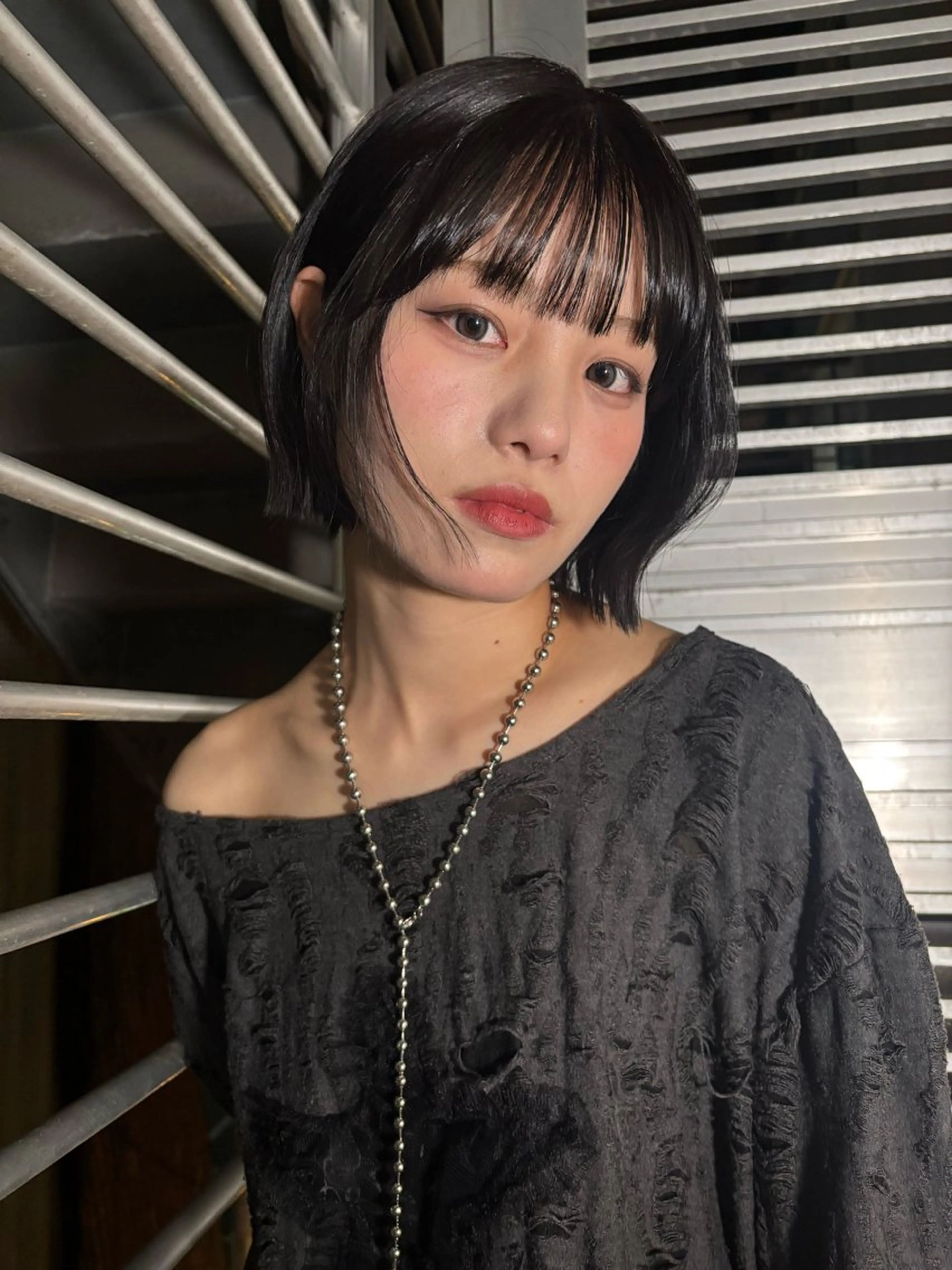 ショート カラー アッシュ オレンジ ヘアカラー ness／ rina♩⋆͛*のヘアスタイル