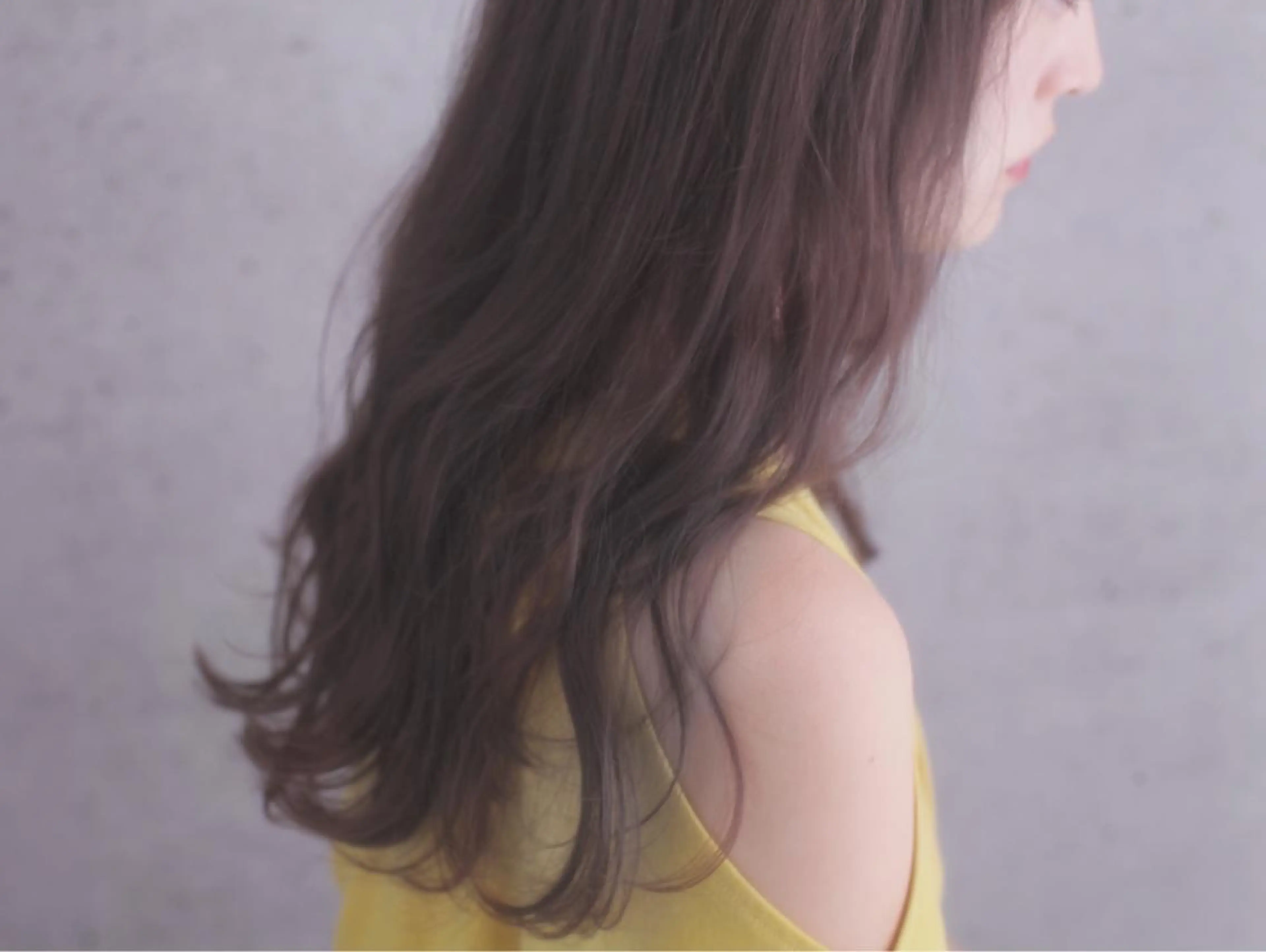 セミロング カラー グレージュ 長井 徹行のヘアスタイル