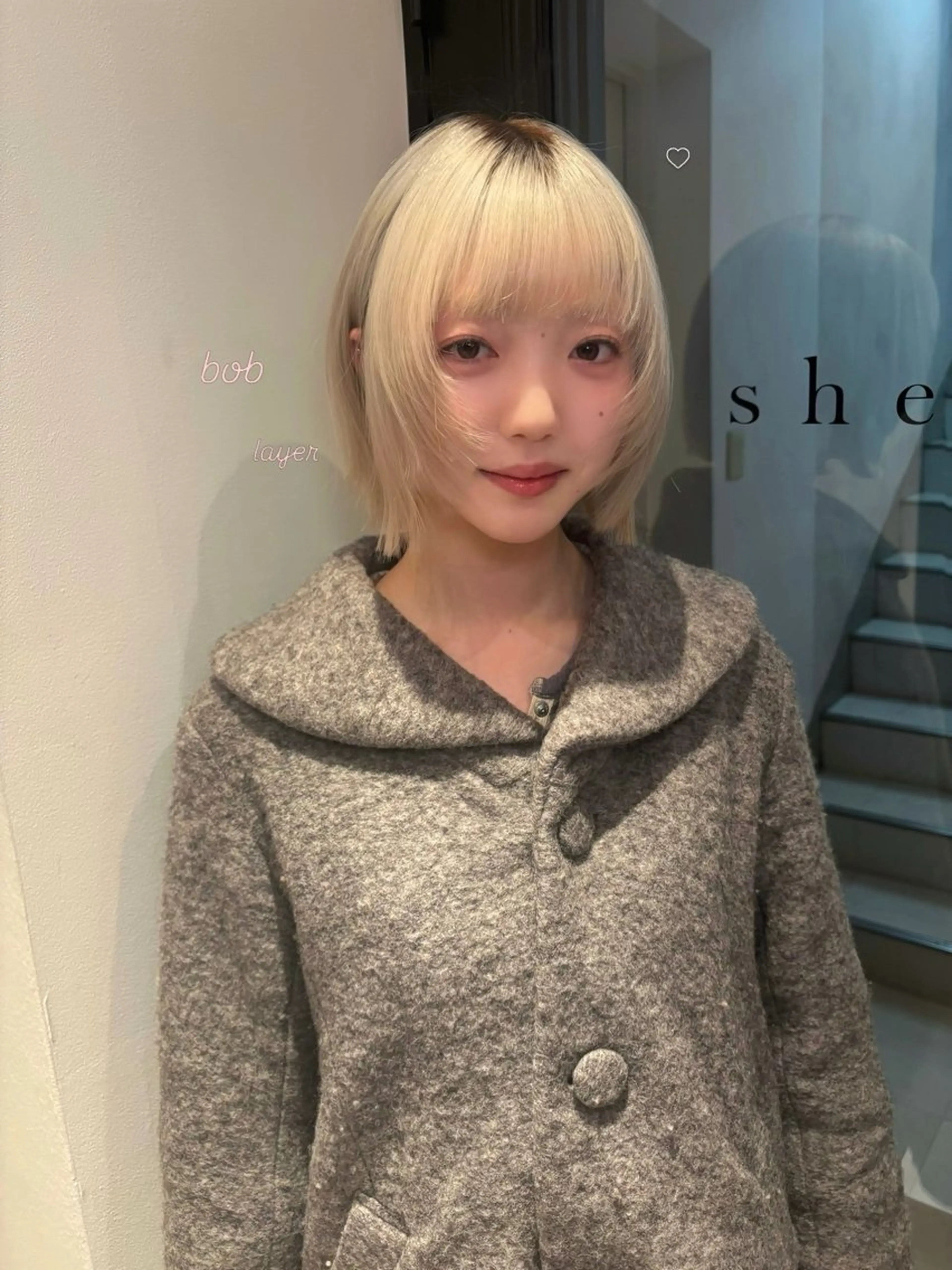 ショート カラー カット ヘアカラー riria/ボブ /ショート/レイヤーのヘアスタイル