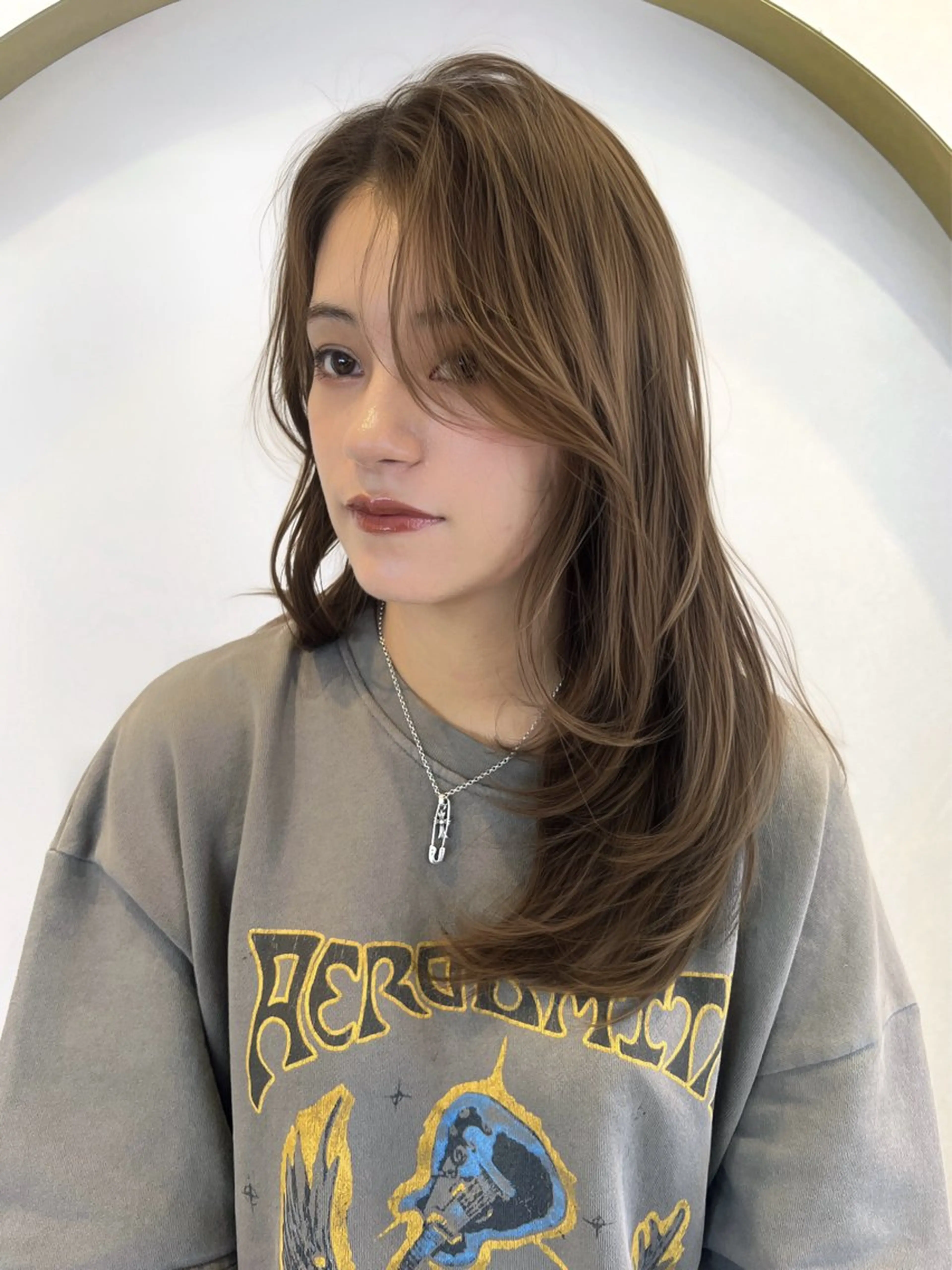 セミロング 小田裕也 チャンモリパーマのヘアスタイル