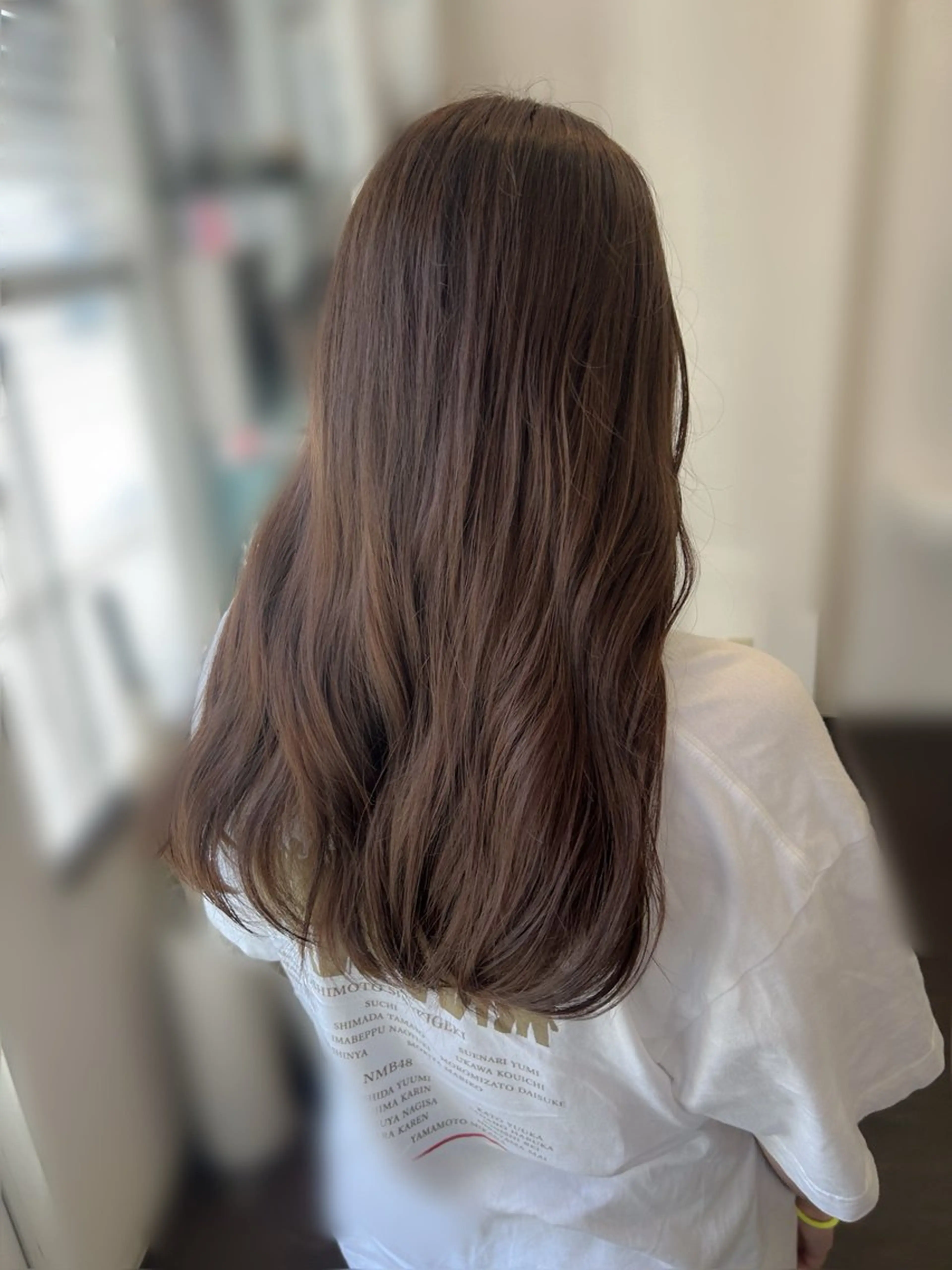 ミディアム カラー ヘアアレンジ fumika🎀 ベージュのヘアスタイル