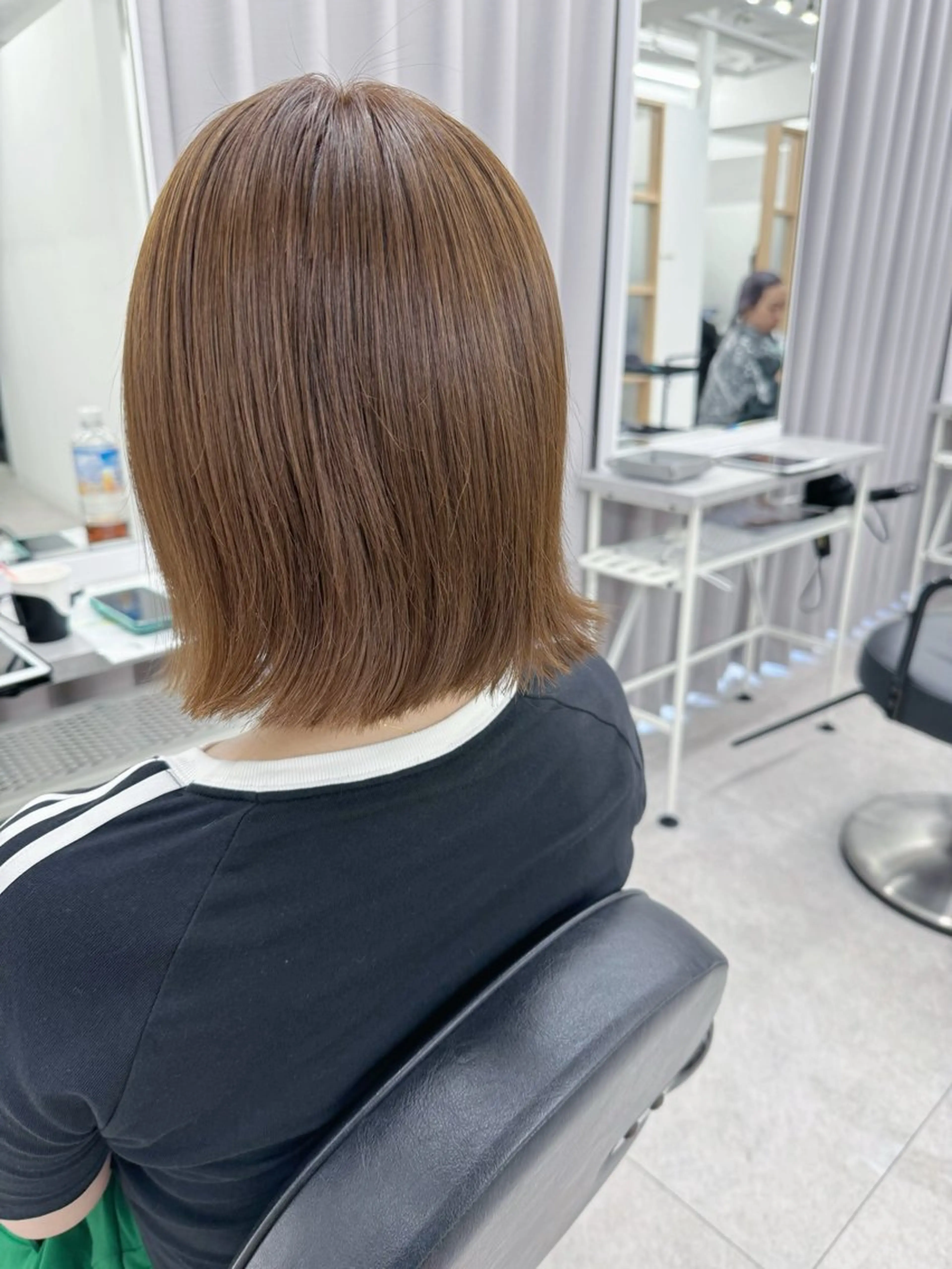 ミディアム カラー ベージュカラー ブラウンカラー ブラウンベージュ 髪質改善 fhami 店長 髪質改善　DAITOのヘアスタイル