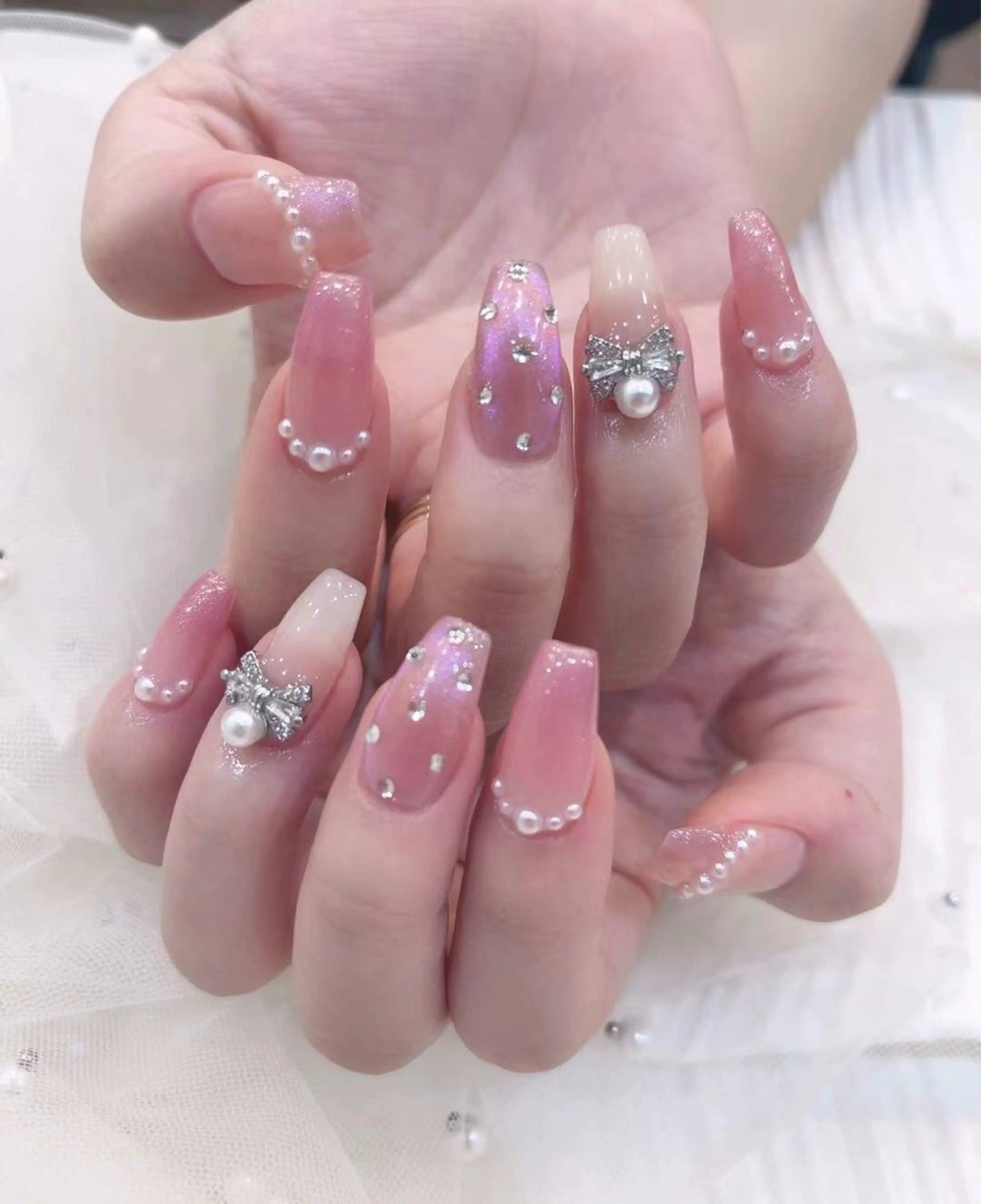 ネイル アートネイル フラワーネイル フットネイル ジェルネイル キラキラネイル babarla Nailのネイルデザイン