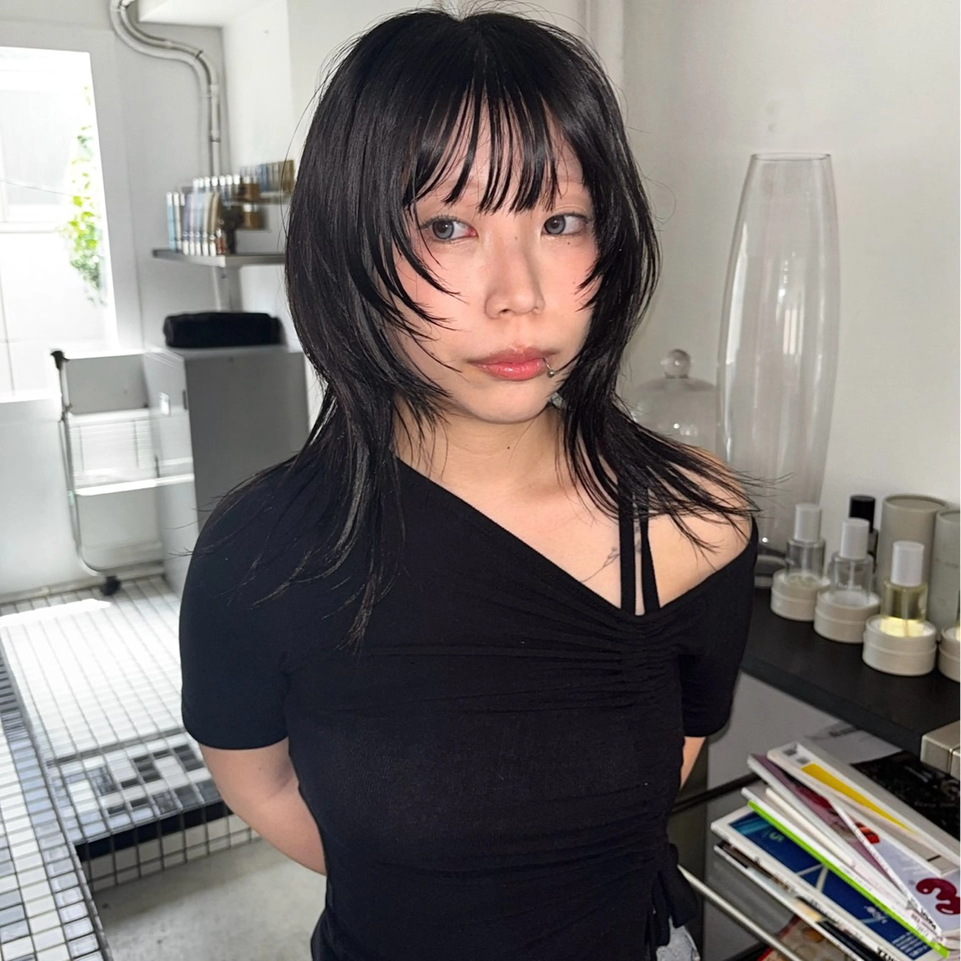 ミディアム カラー カット ヘッドスパ hair salon 丹tan所属・Rena✴︎トレンド ×スタンダードMIXのヘアスタイル