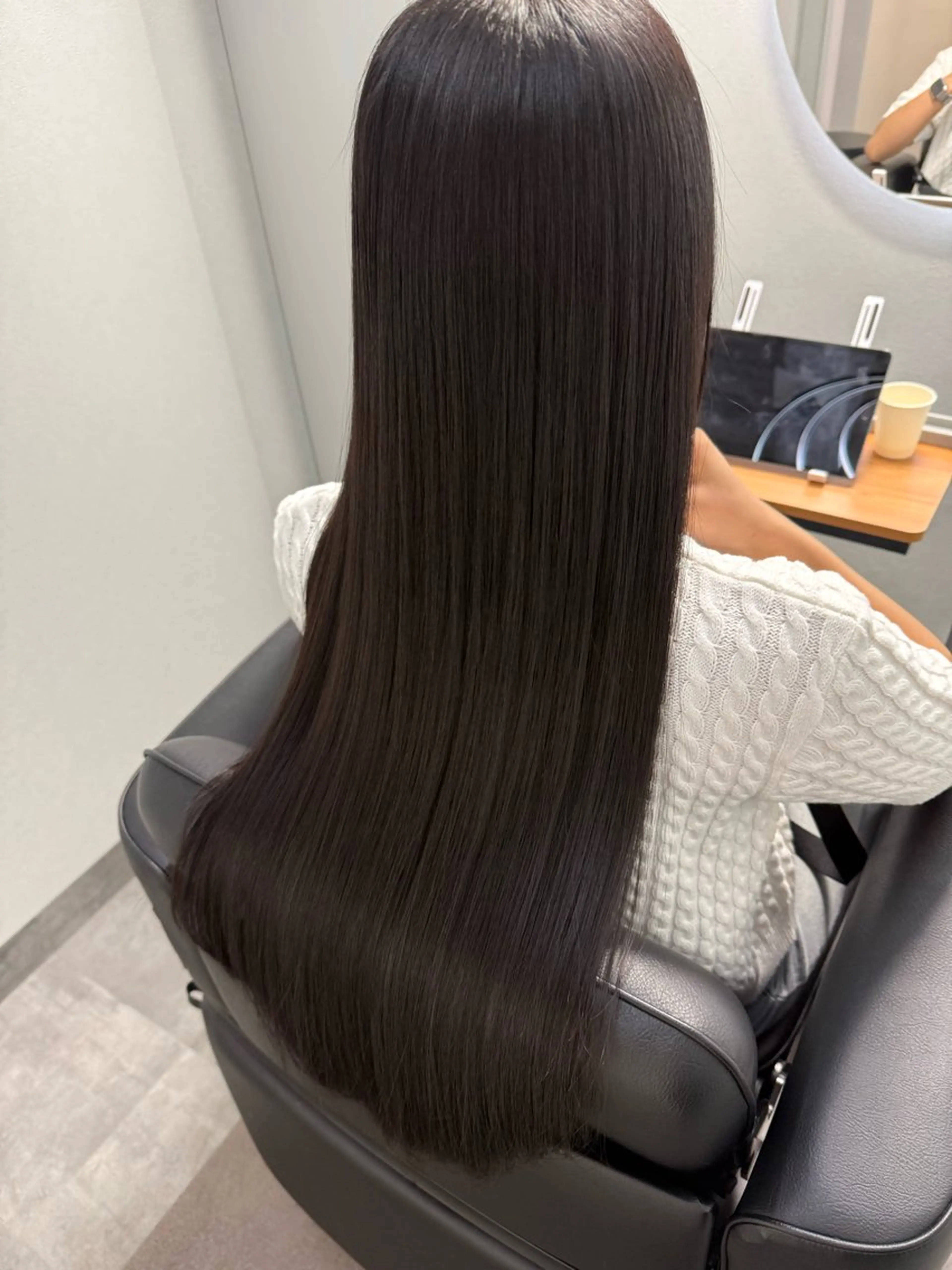 ロング カラー カット ヘアカラー トリートメント 高橋 葵のヘアスタイル