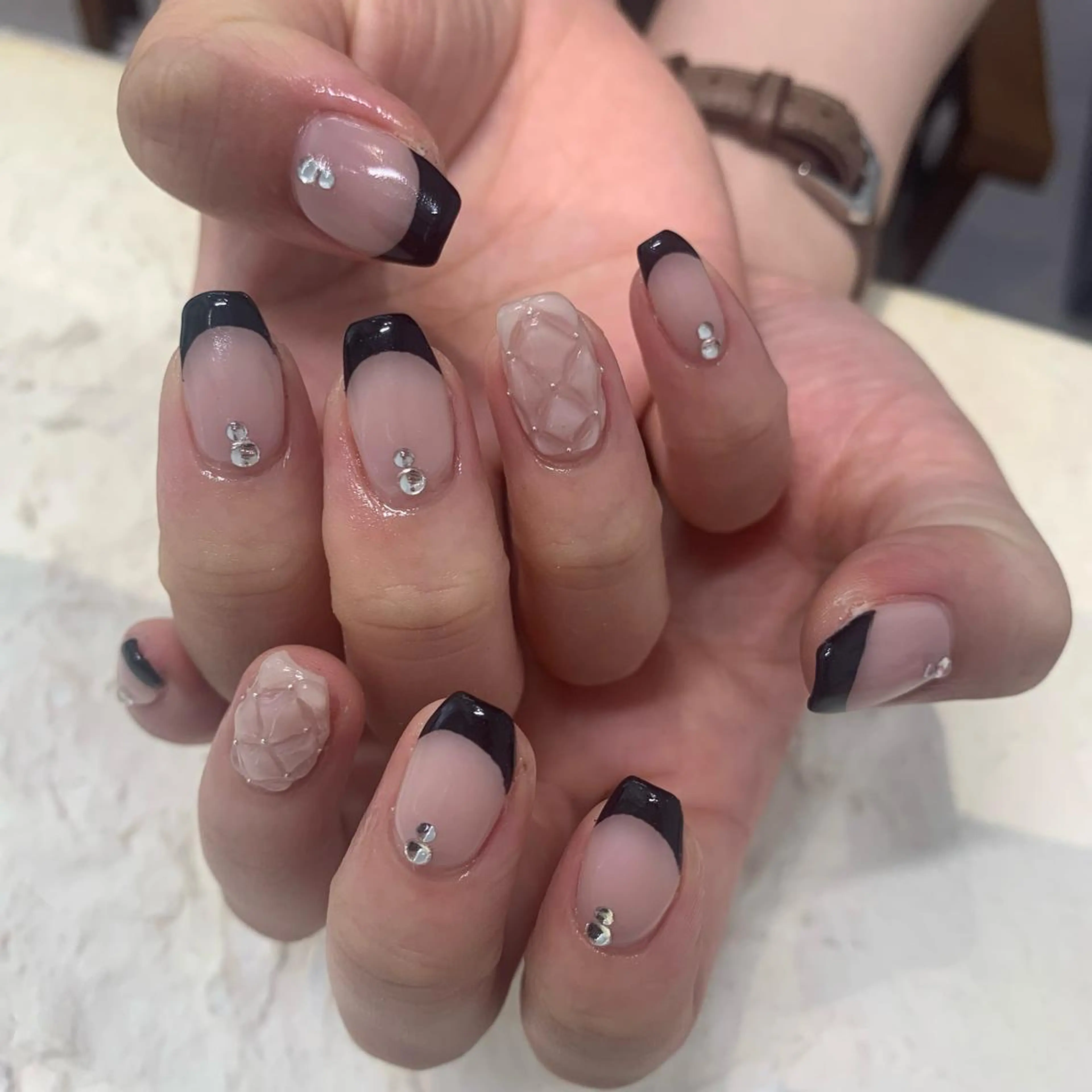 ネイル フレンチネイル マキノ ユイのネイルデザイン