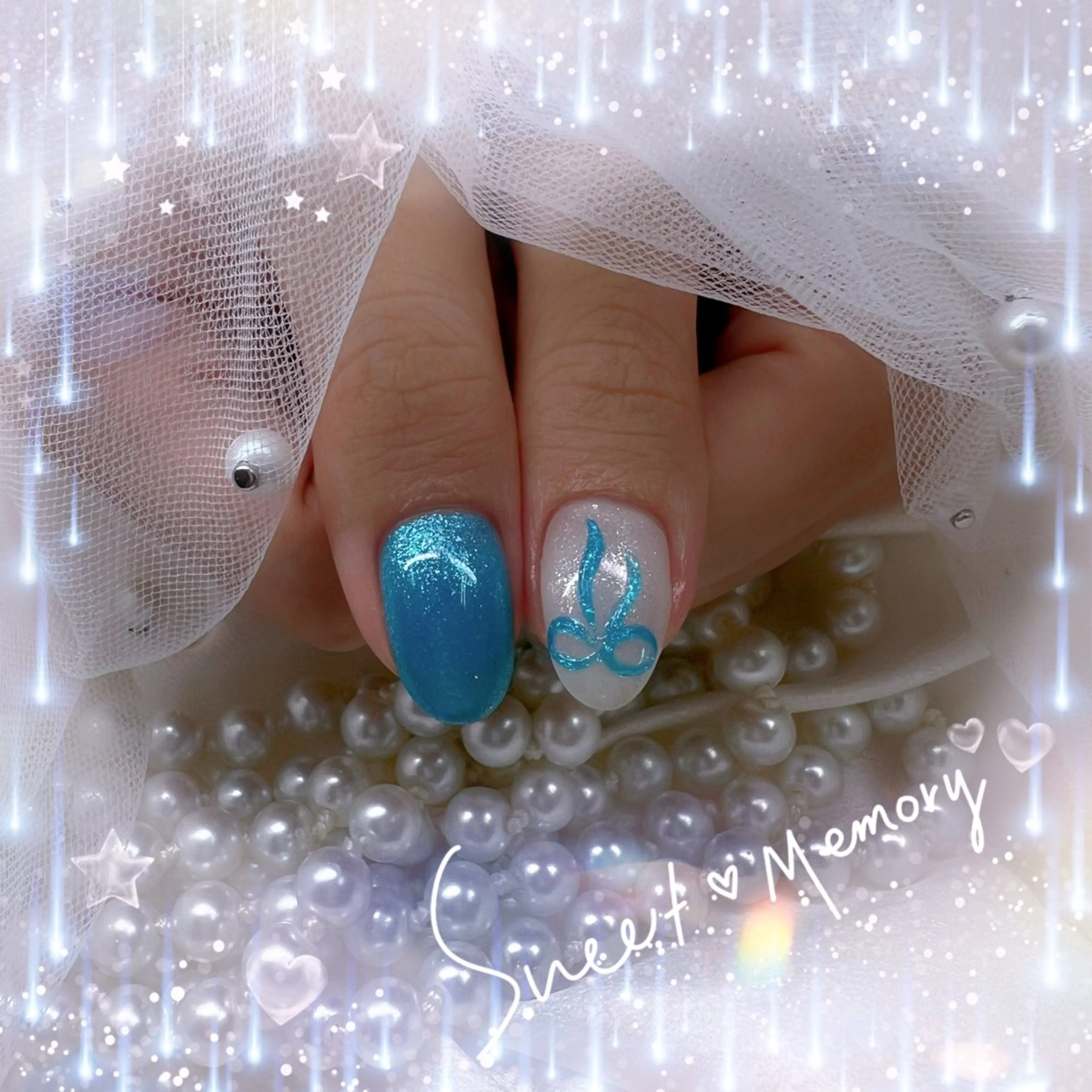 ネイル チークネイル フレンチネイル ガーリー ガラスフレンチ グラデーション Chill Nailsalonのネイルデザイン