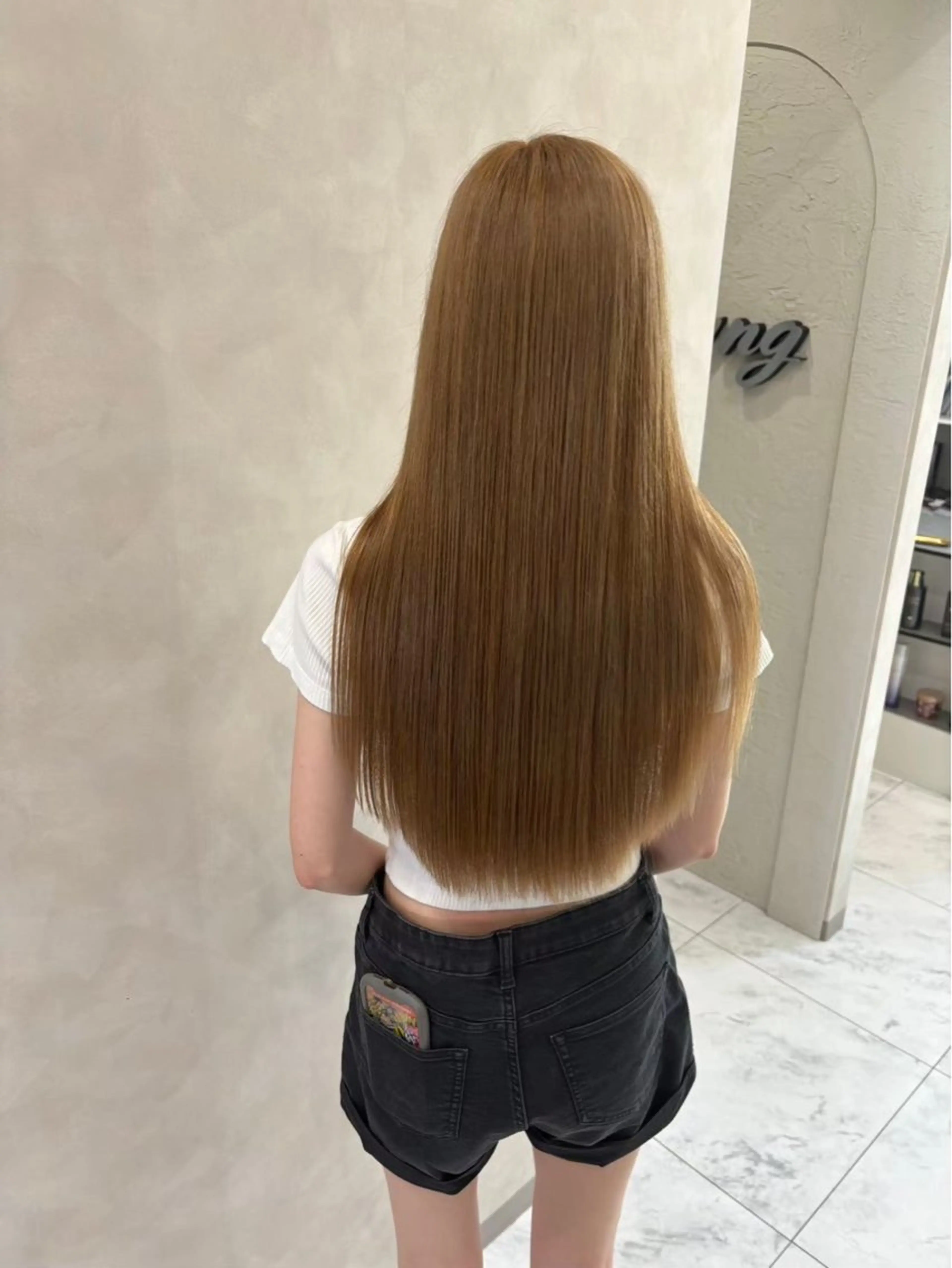 ロング ショートボブ ボブ ハッシュカット ハイライト 髪質改善 荒金 大翔のヘアスタイル