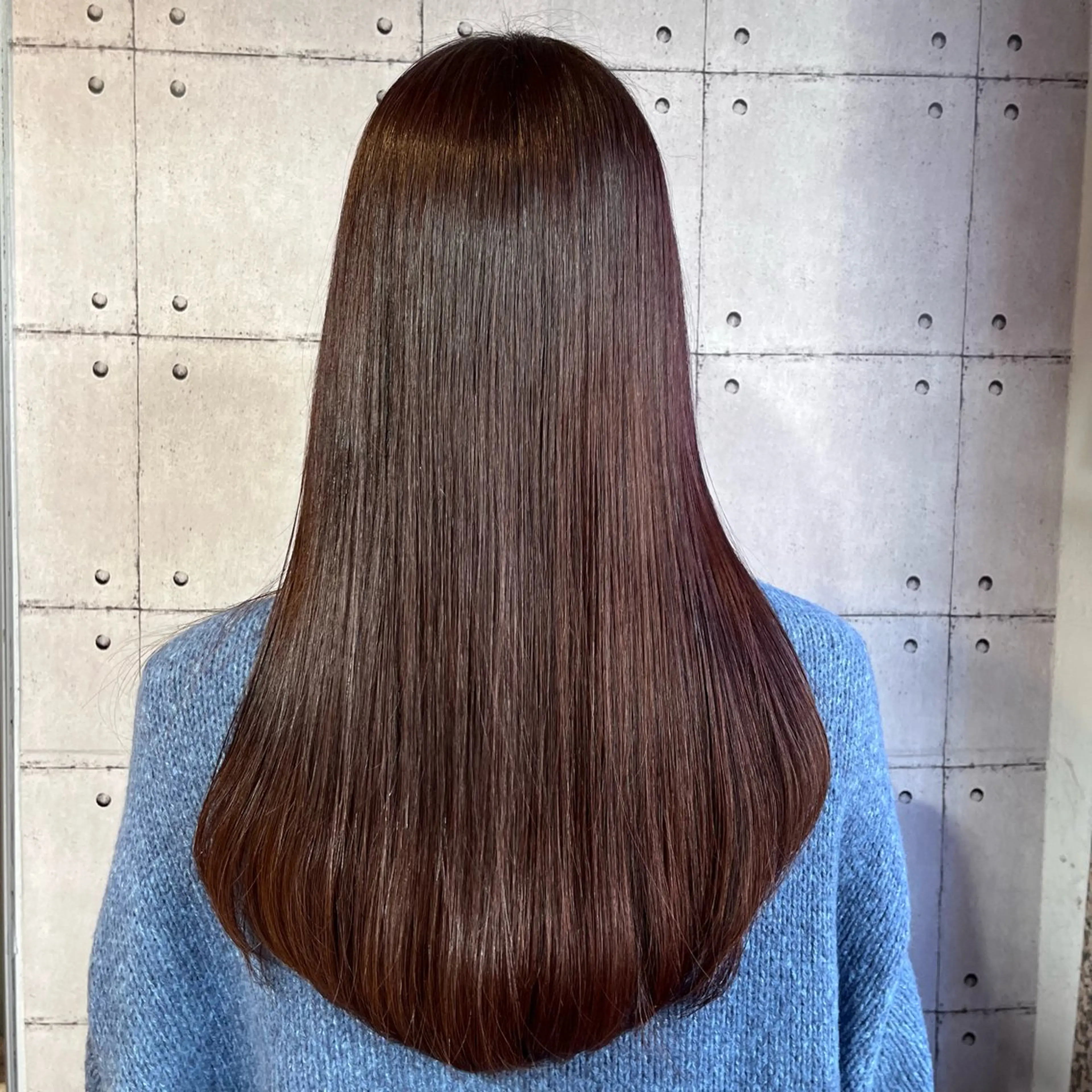 カラー ブラウンカラー ピンクカラー 羽鳥 希渚のヘアスタイル