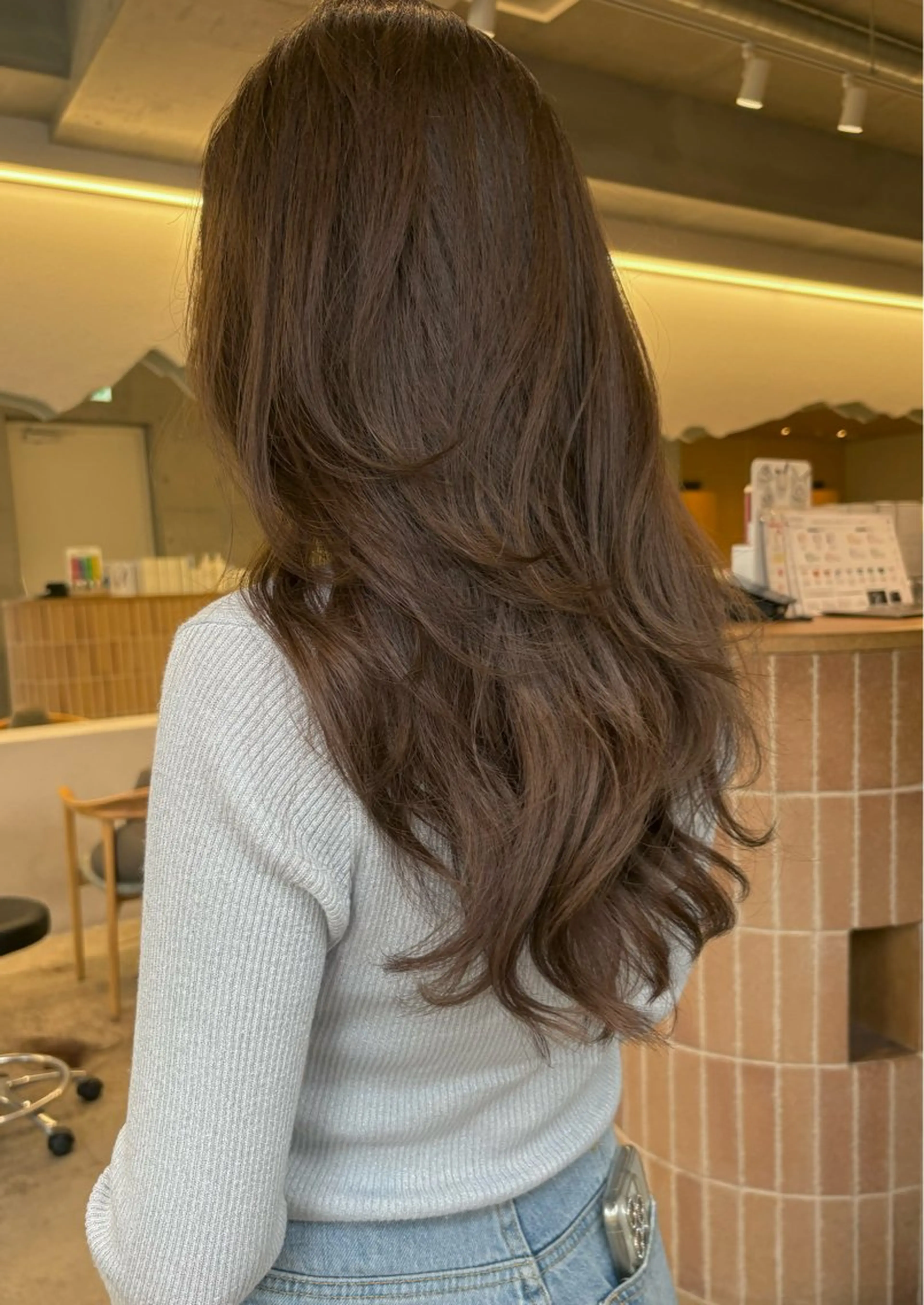 ロング カラー ヘアカラー トリートメント レイヤー/柔色 カラー/SAkiのヘアスタイル