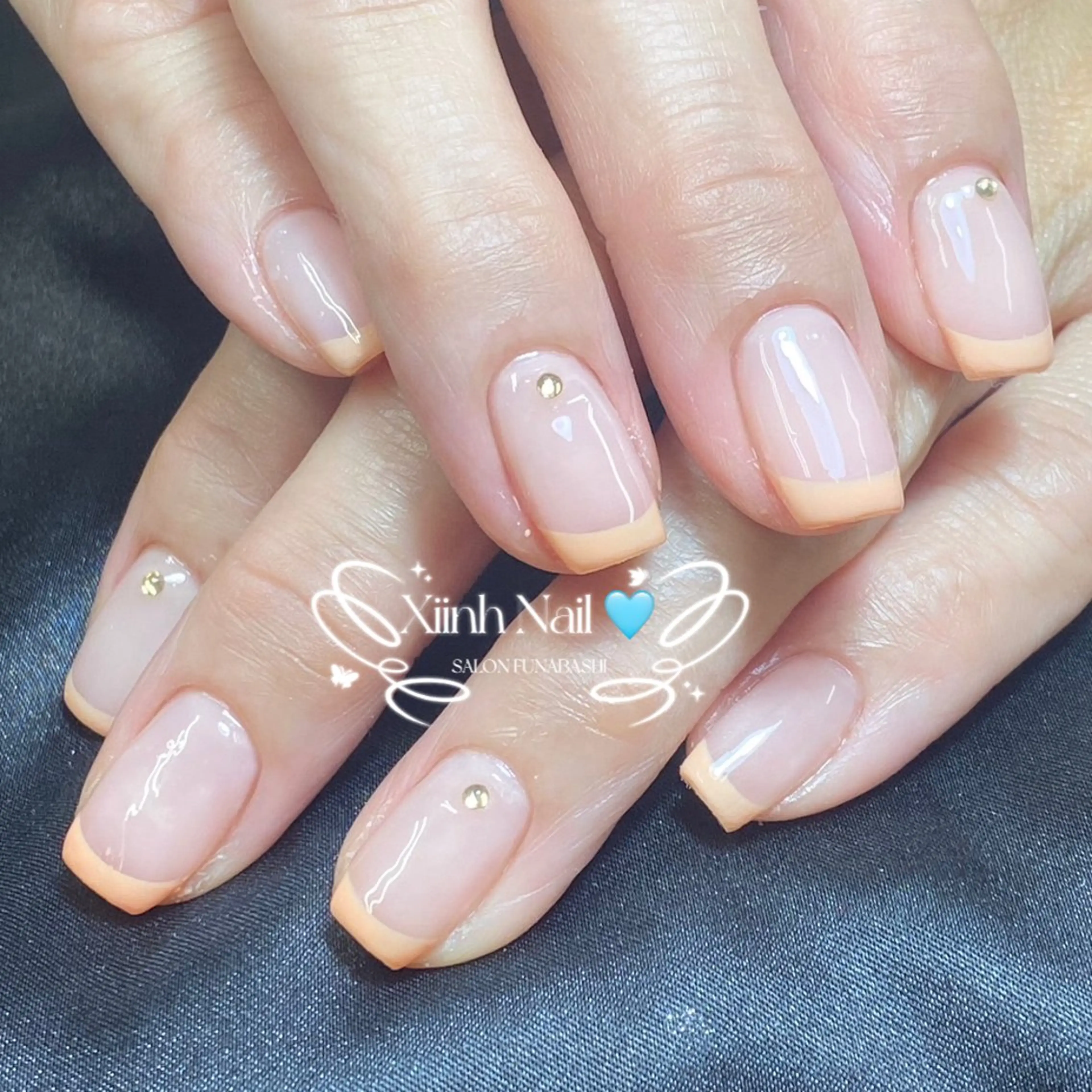 ネイル チークネイル 桜ネイル 長さ出し フットネイル ジェルネイル ハンドネイル XIINH NAIL SALONのネイルデザイン