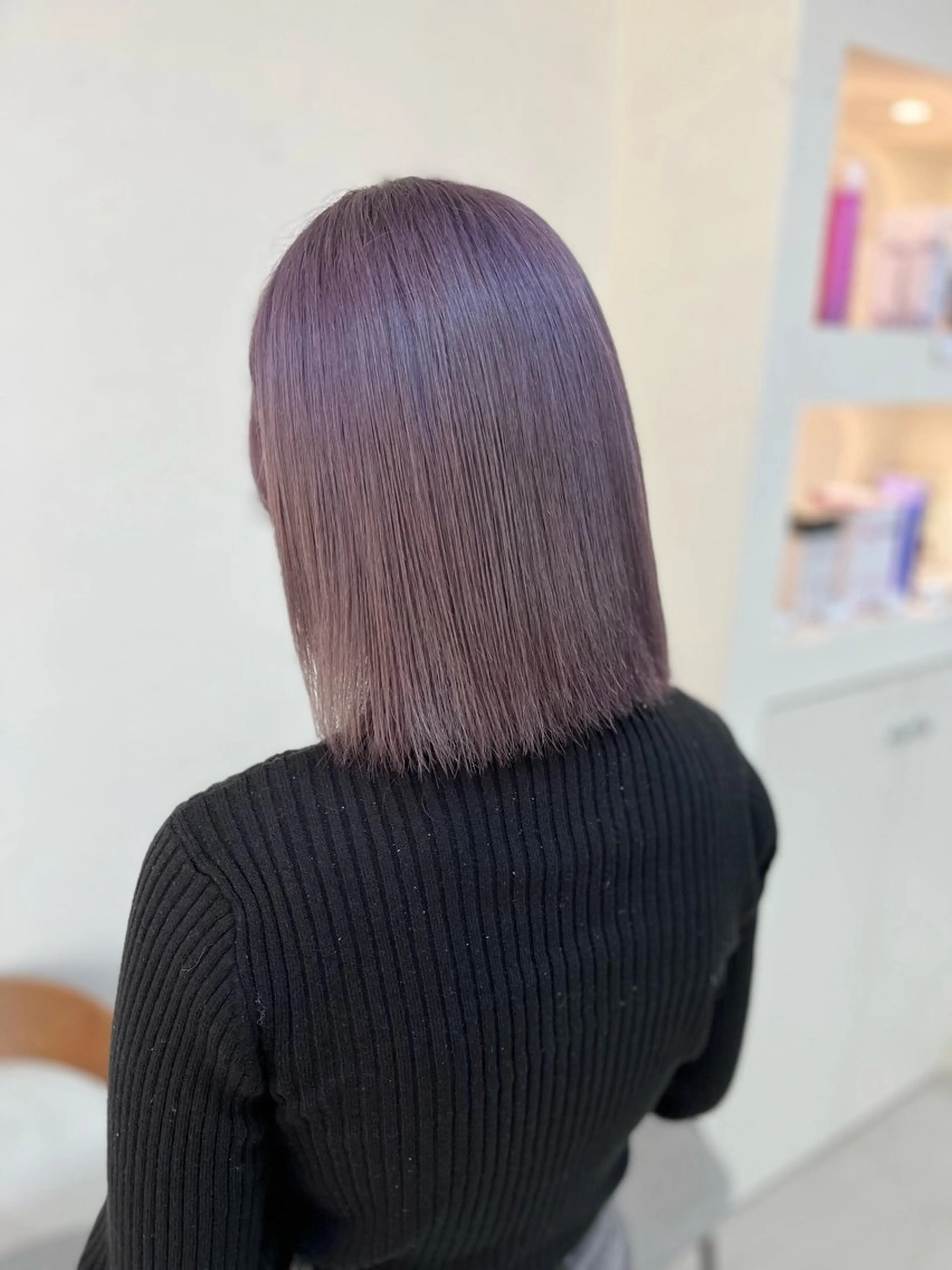 カラー Lamp 柏 山口 か乃 ブリーチカラーのヘアスタイル