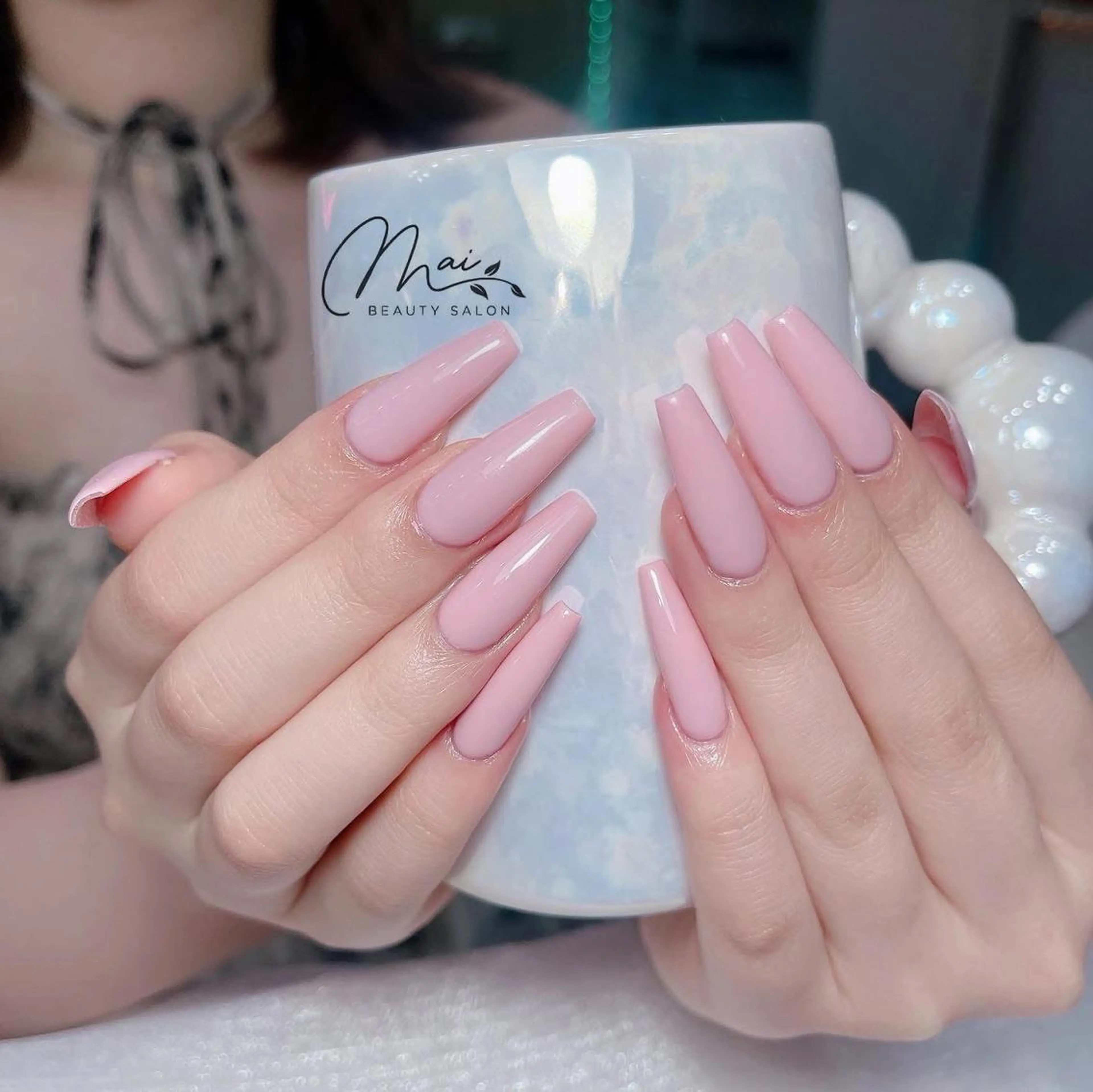 ネイル オーロラネイル チークネイル 長さ出し フラッシュネイル フットネイル MaiBeauty To  Toのネイルデザイン