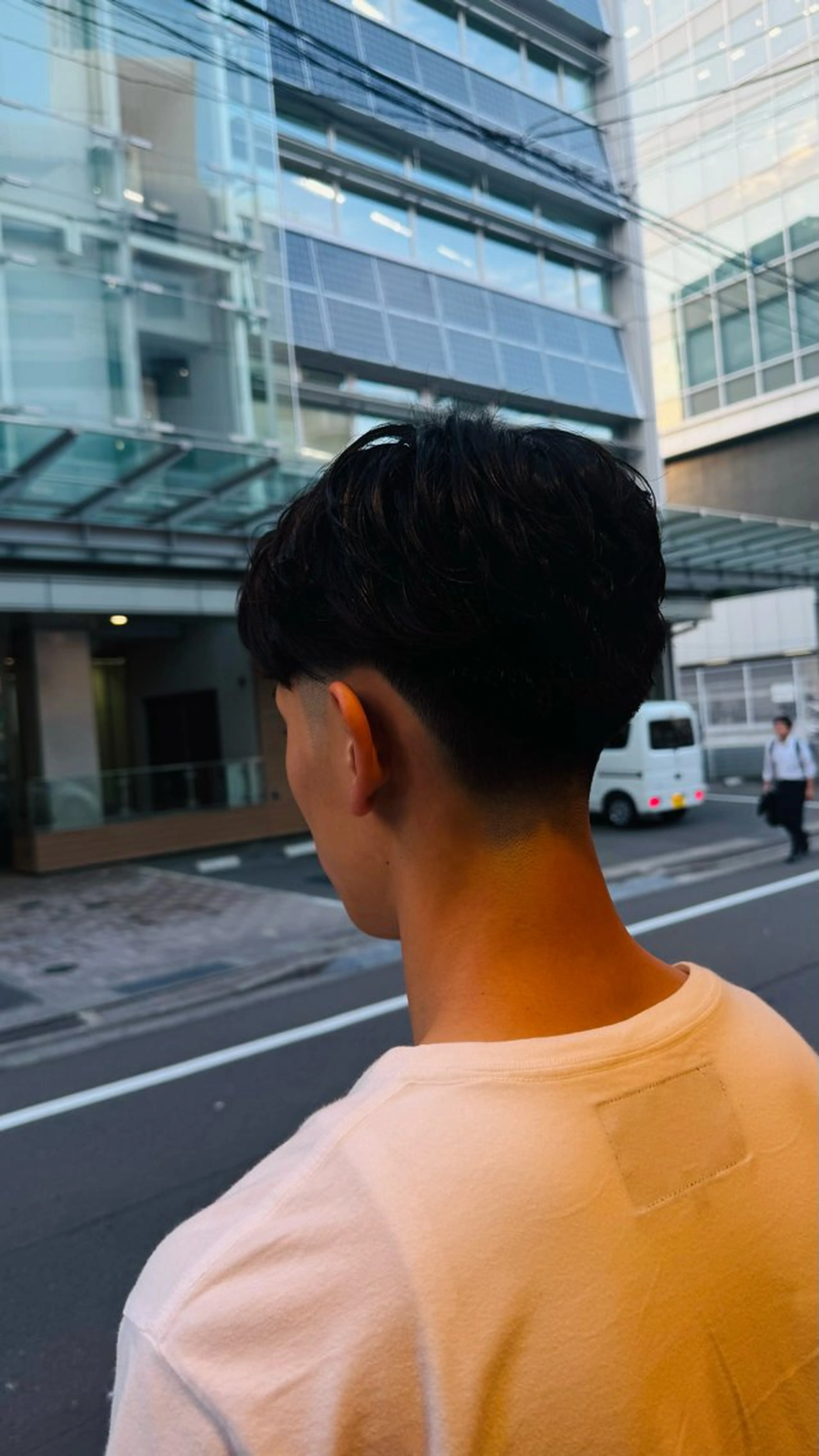 ショート メンズ フェードカット mid-c アシスタントひさとのヘアスタイル