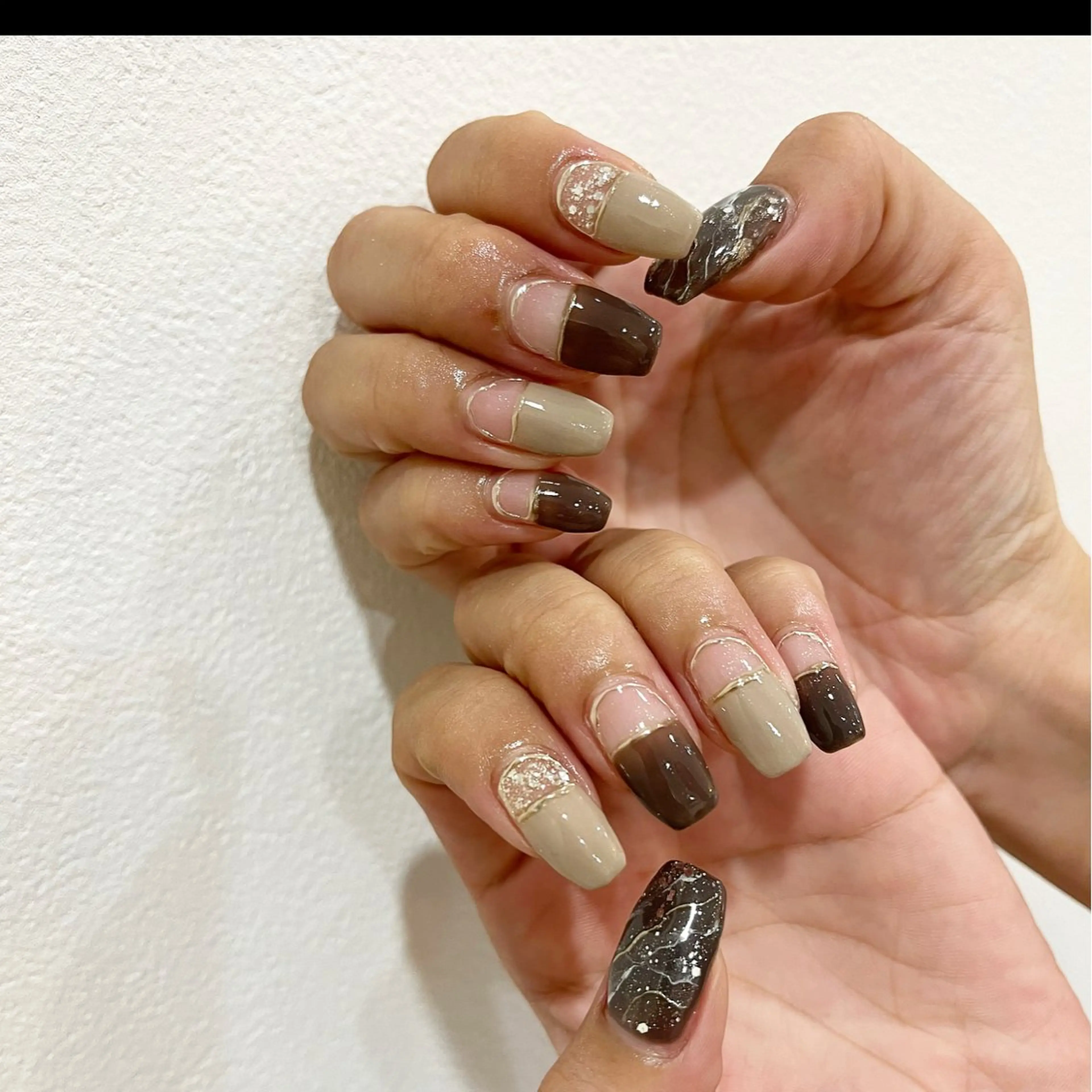 ネイル 長さ出し フットネイル ジェルネイル 韓国ネイル マグネットネイル #Amin nail salonのネイルデザイン