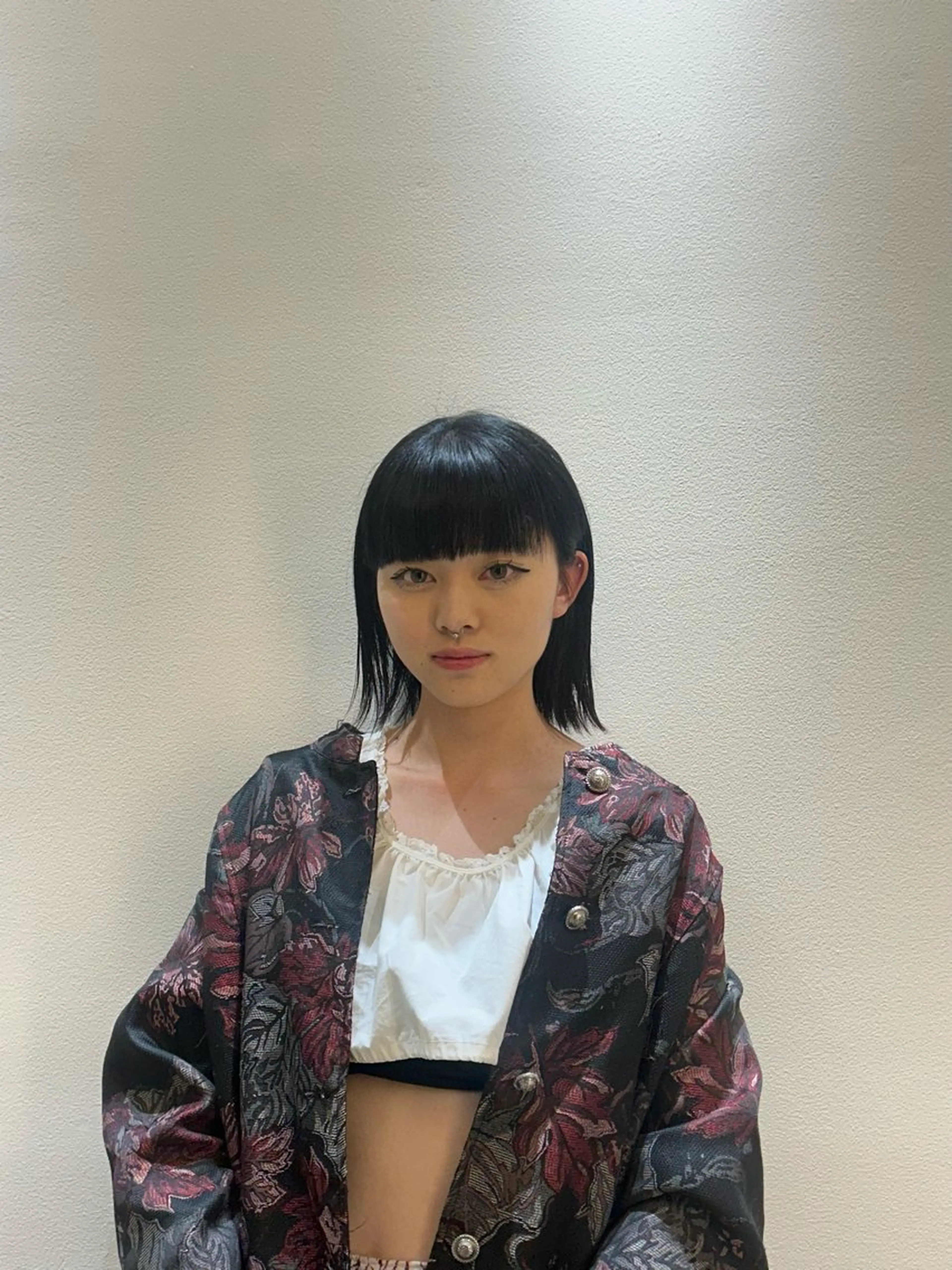 ミディアム カラー 佐々木 萌衣/ 髪質改善/つやカラーのヘアスタイル