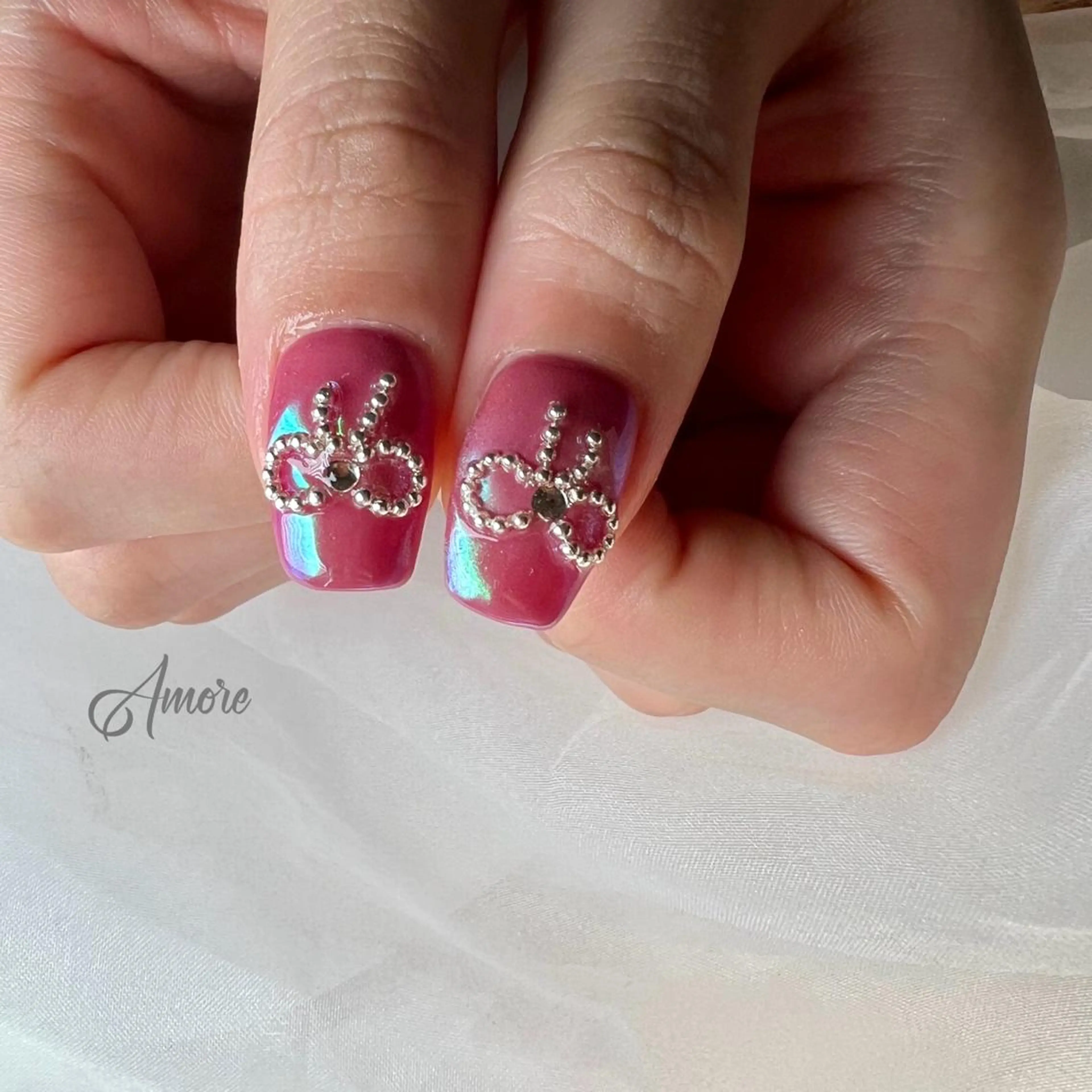 ネイル ジェルネイル 韓国ネイル ミラーネイル オフィスネイル パラジェル You kyehwaのネイルデザイン