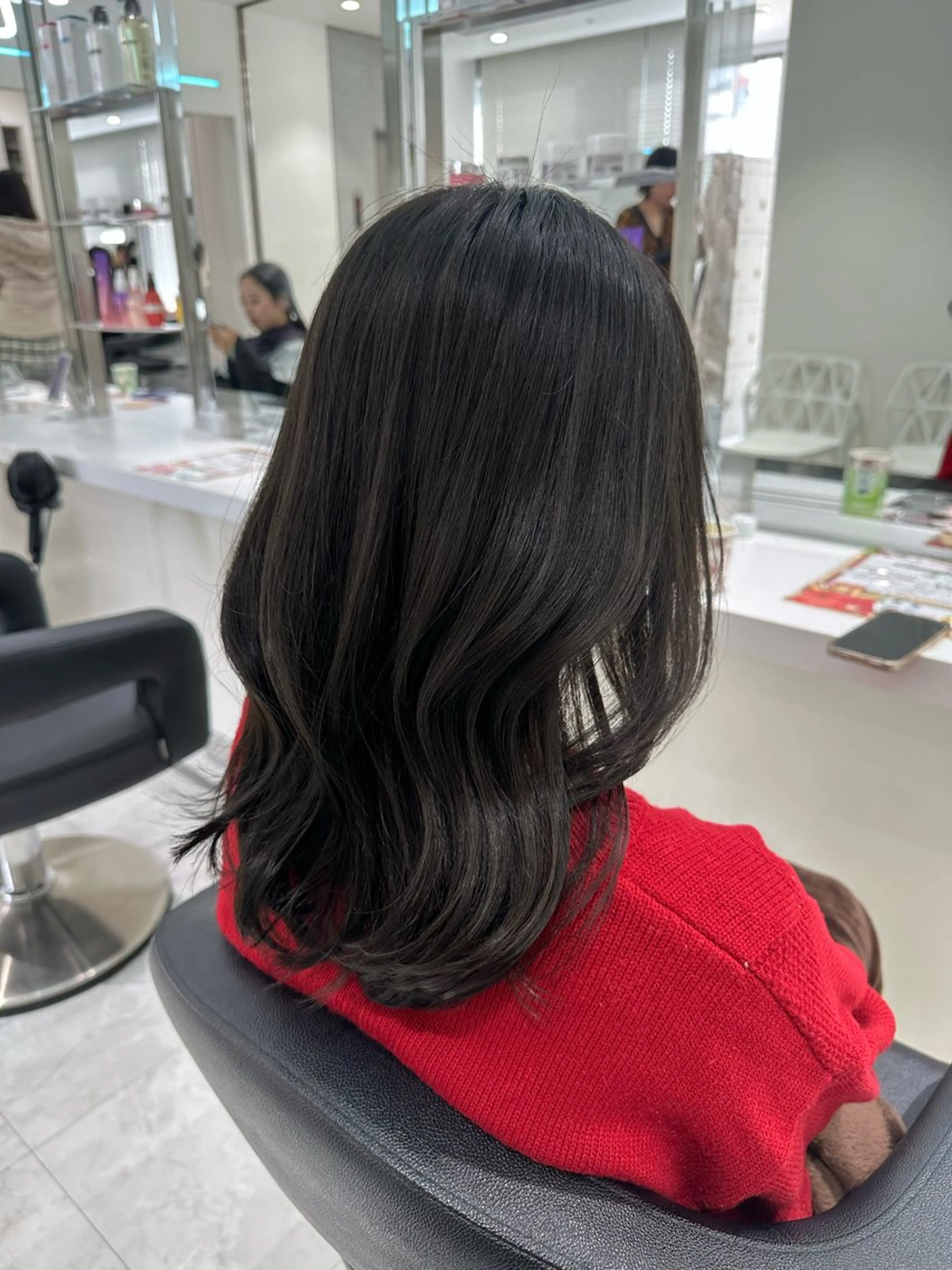 セミロング カラー ケアカラー カット ヘアカラー 🐺韓国風メンズ特化 あさひ🐺のヘアスタイル