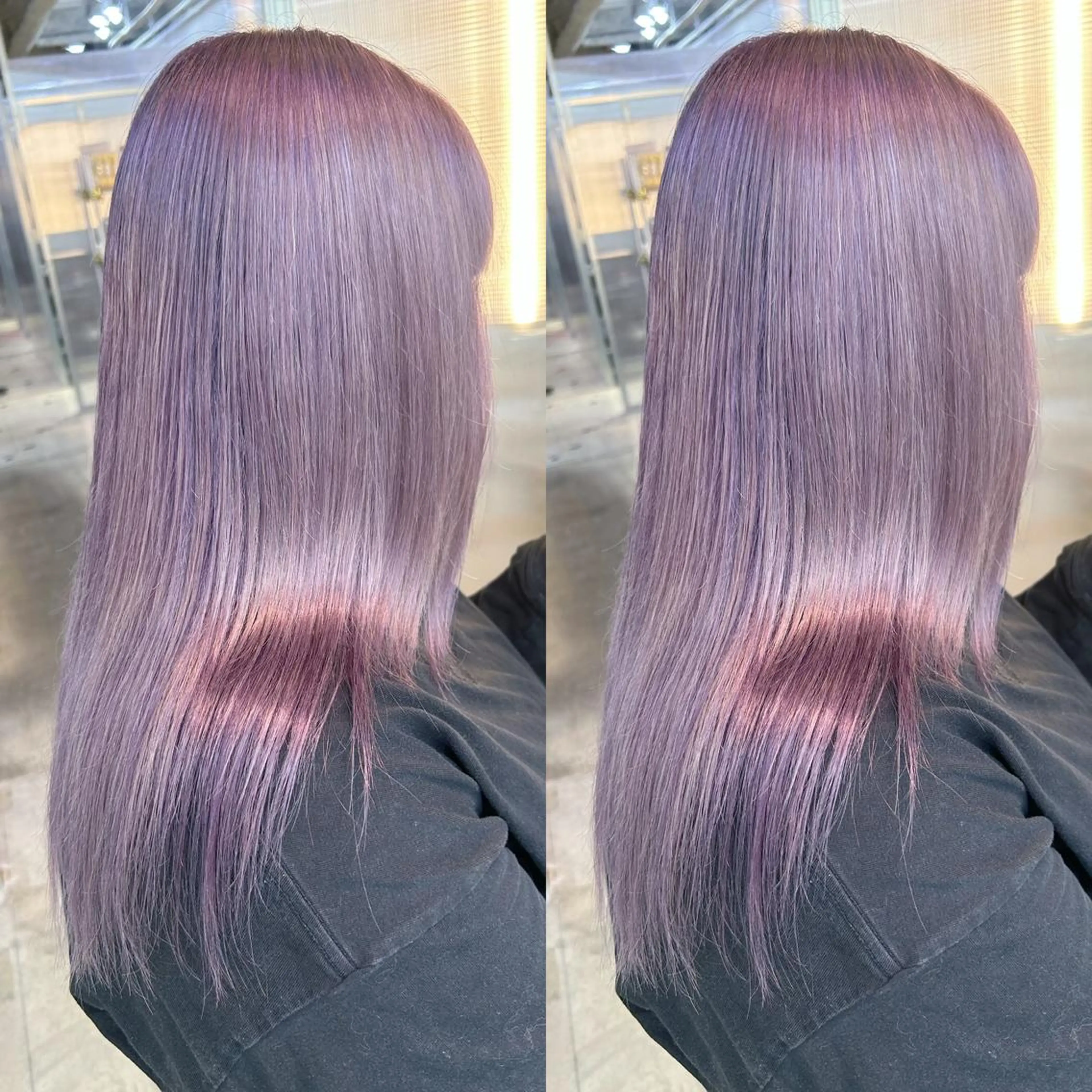ミディアム カラー ヘアカラー yoriダブルカラー 代表すがわらのヘアスタイル