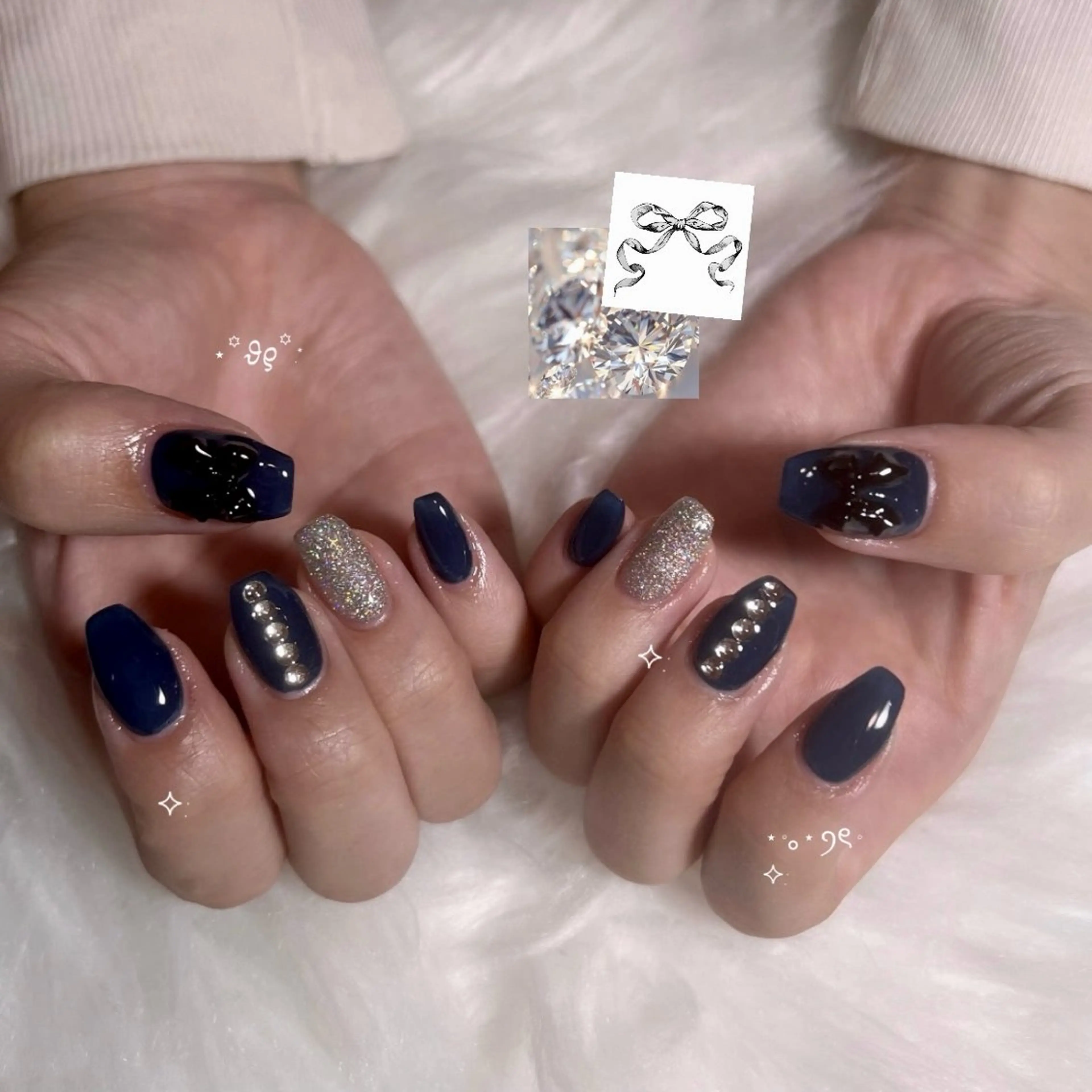 ネイル ラメ(グリッター) ワンカラーネイル yu nailのネイルデザイン