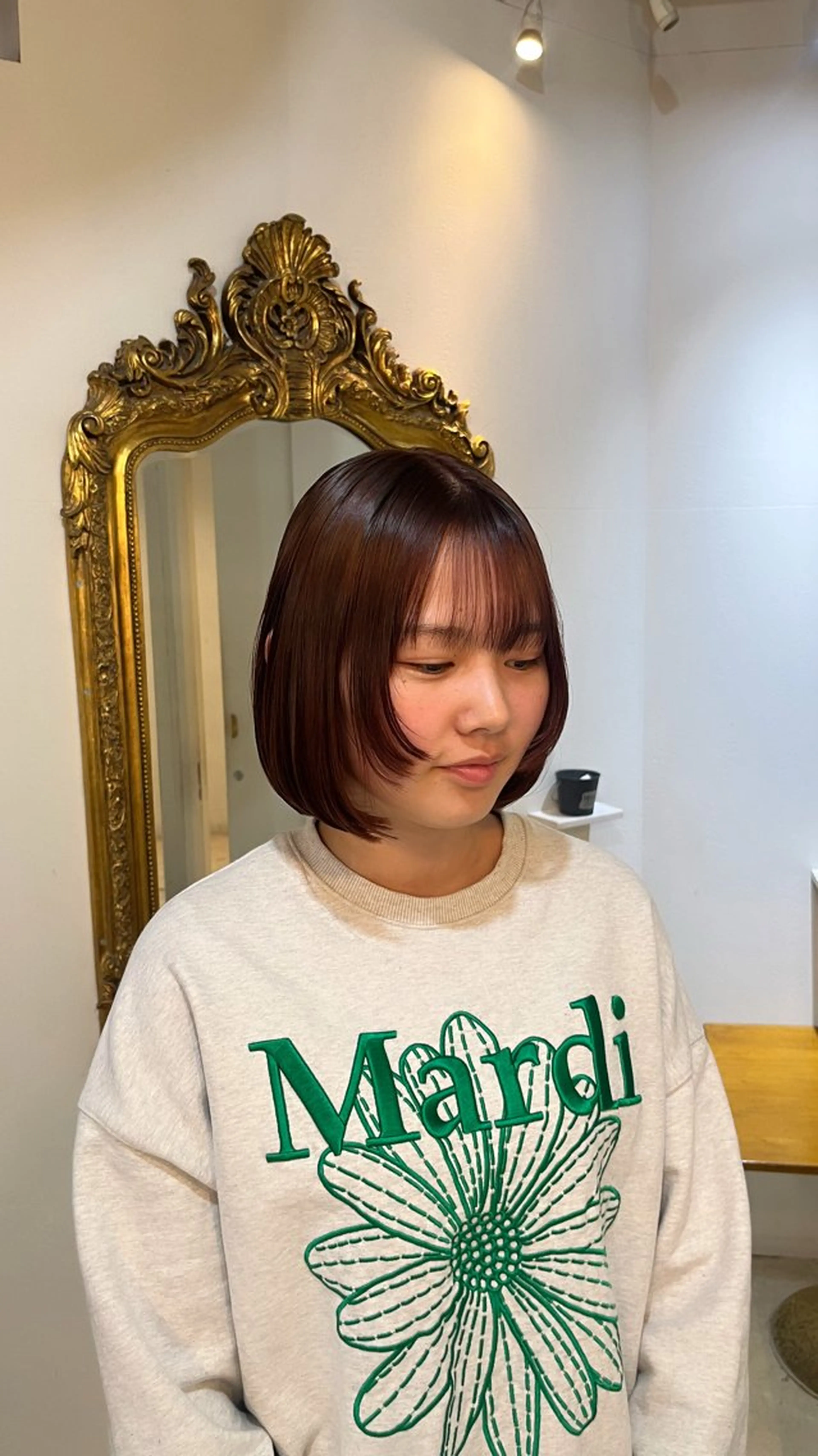 ショート ボブ レイヤーカット カット ヘアカラー トリートメント 🩶ハイトーン🖤 URARAのヘアスタイル