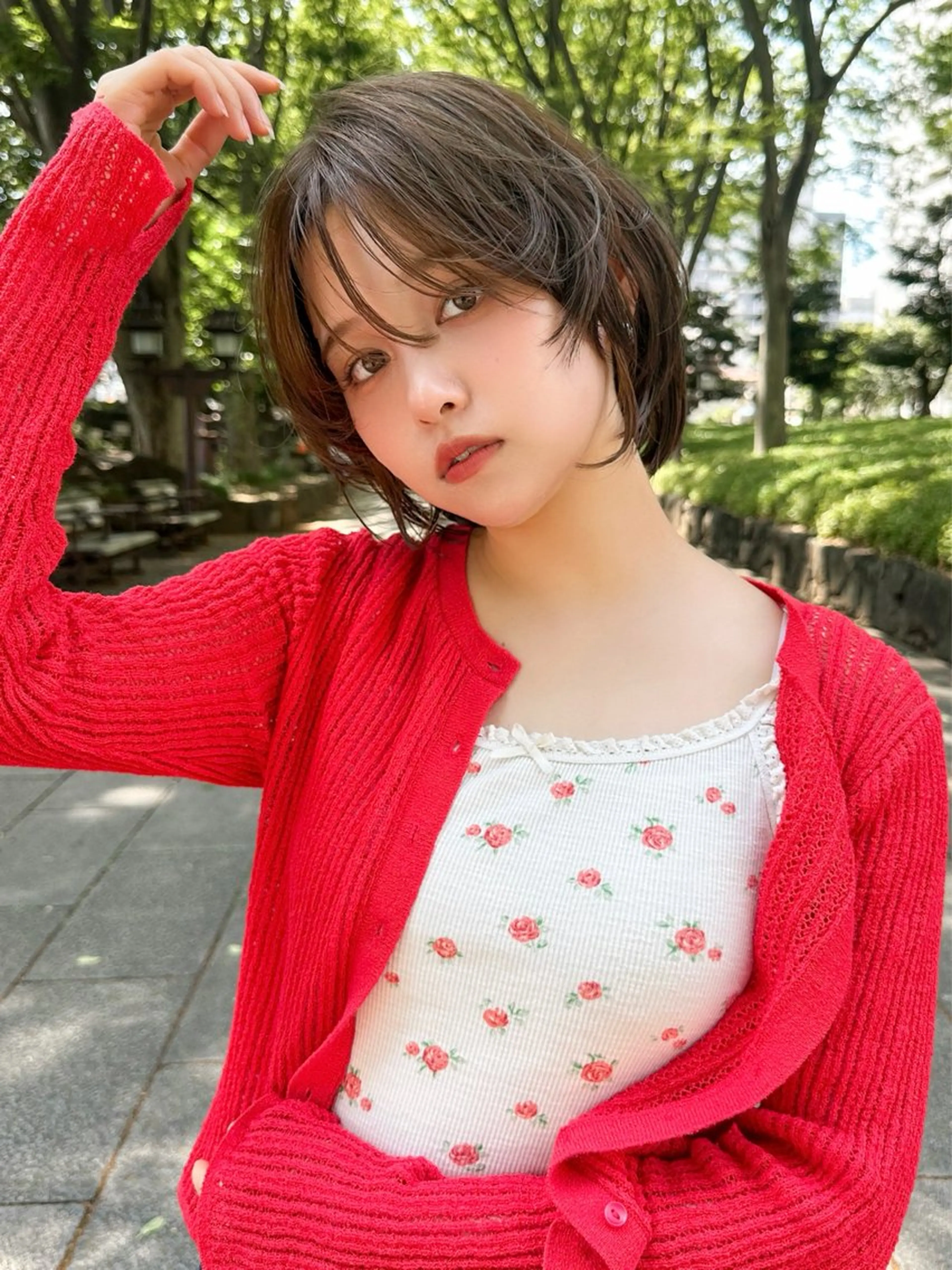 ショート 小顔カット カット ヘアカラー トリートメント ヘッドスパ taiga レイヤー /髪質改善/矯正🌈のヘアスタイル